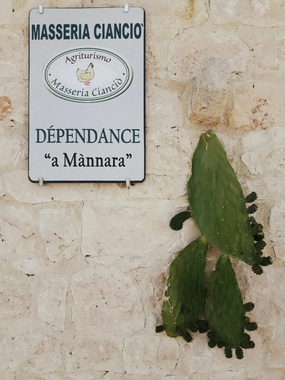 Decorative detail in Masseria Cianciò