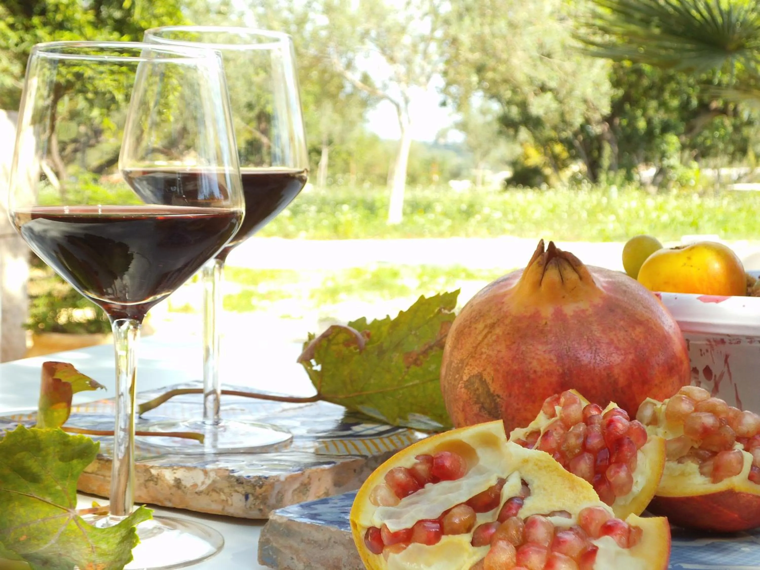 Food and drinks in Masseria Cianciò