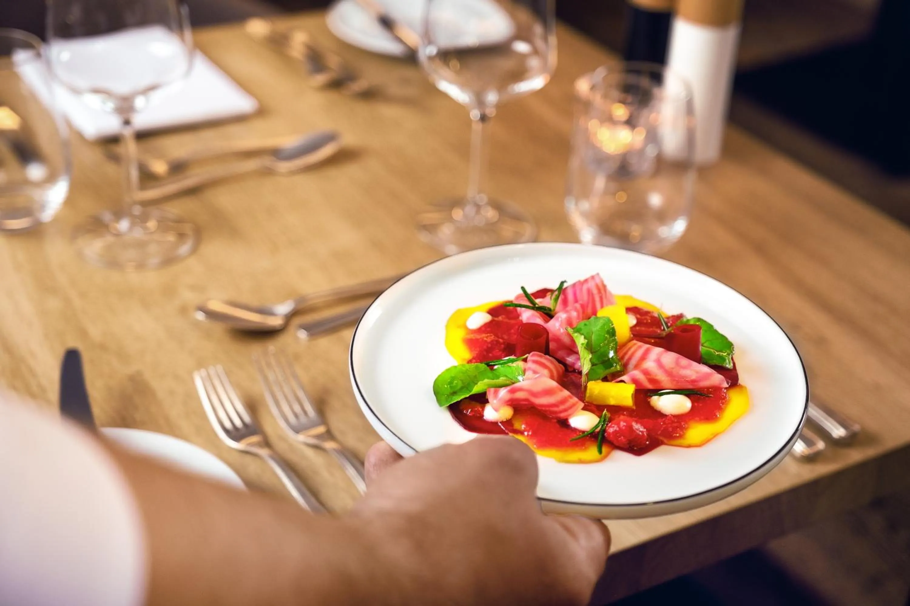 Food and drinks in ADLER HÄUSERN Gourmet & Spa Hotel