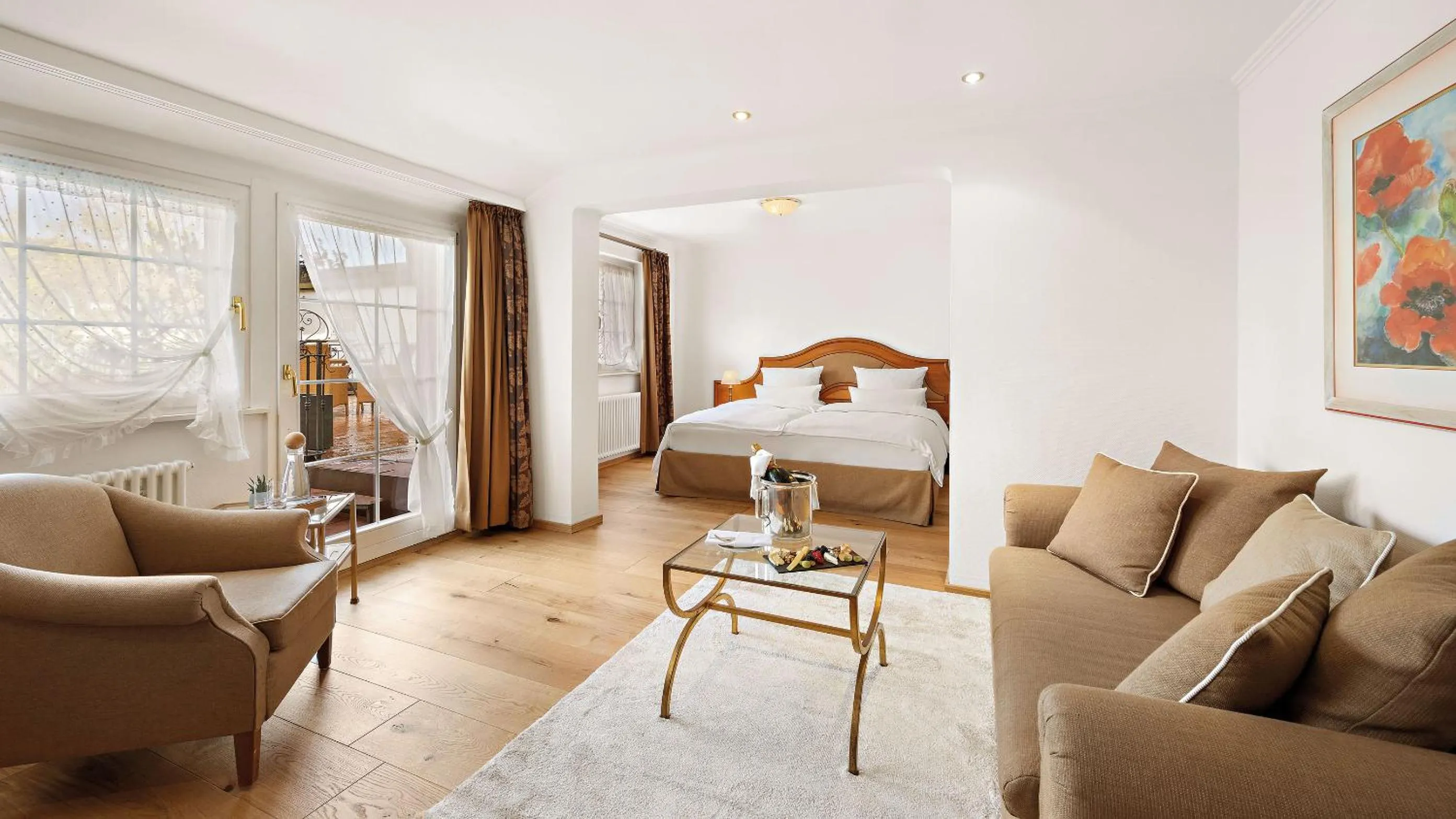 Photo of the whole room, Bed in ADLER HÄUSERN Gourmet & Spa Hotel