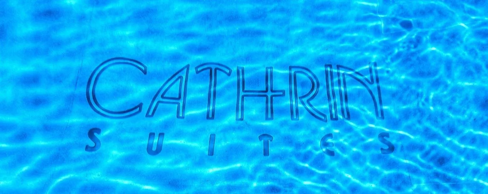 Pool view in Cathrin Suites