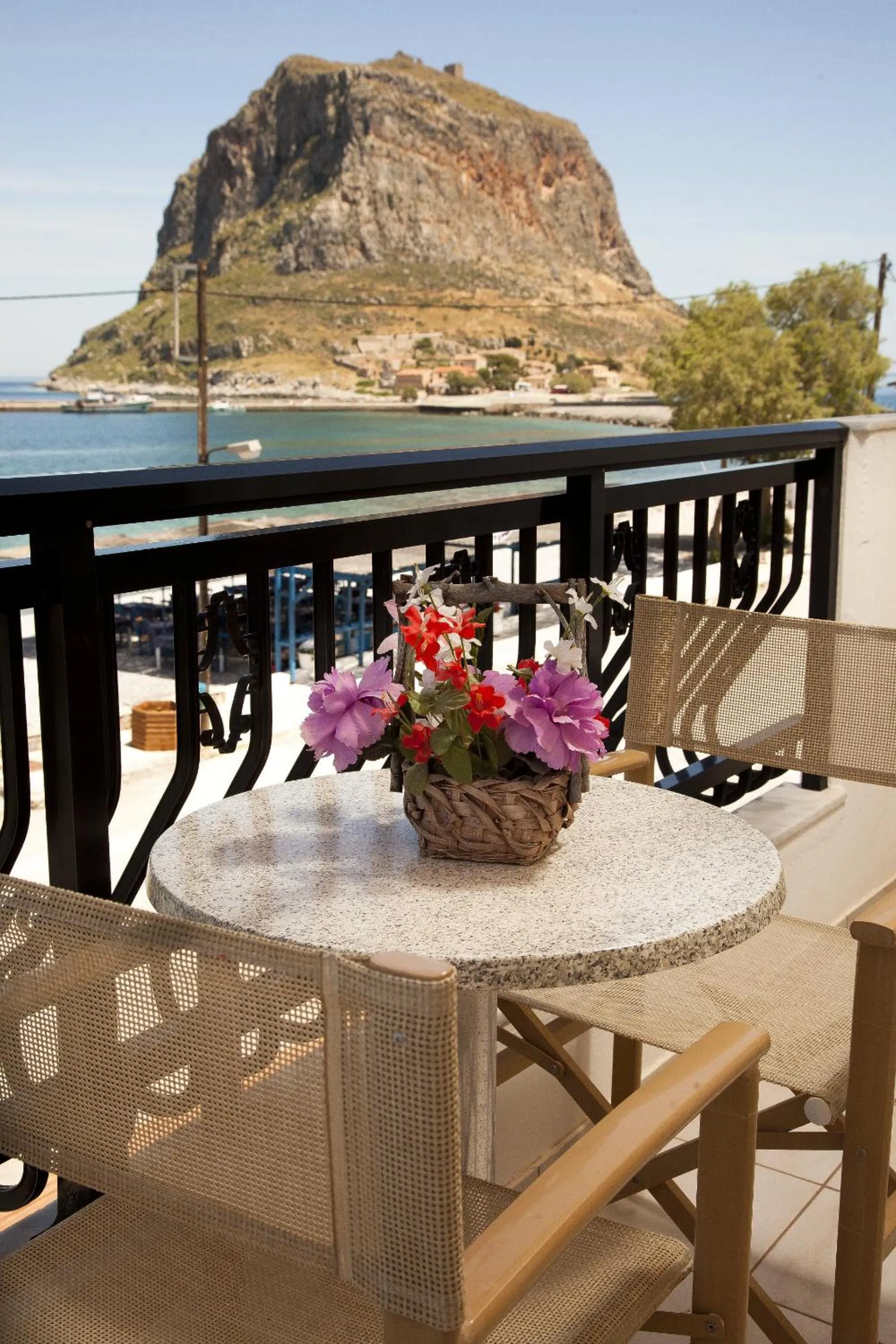 Balcony/Terrace in Filoxenia Hotel Monemvasia