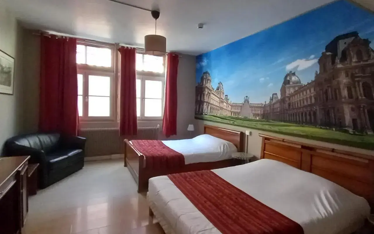 Double Room with Two Double Beds in Brit Hotel Comtes De Champagne - Troyes Centre Historique Double Room with Two Double Beds in Brit Hotel Comtes De Champagne - Troyes Centre Historique