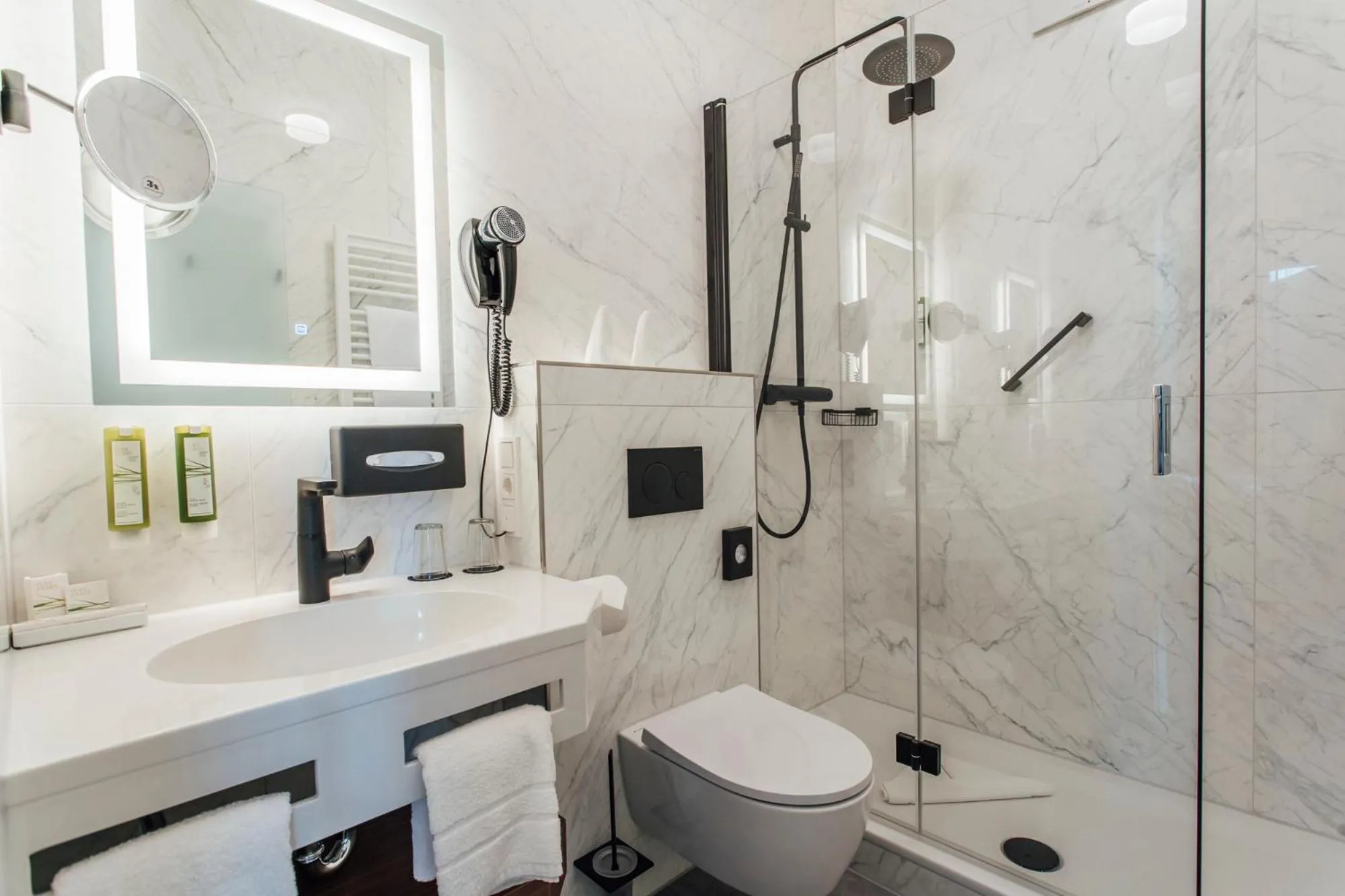 Toilet in Strandhotel Hohenzollern