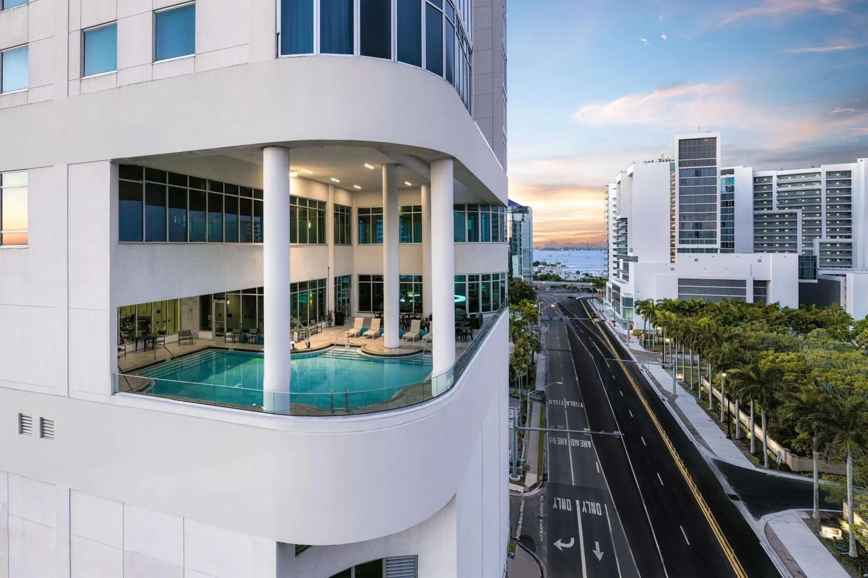 Pool view in Embassy Suites By Hilton Sarasota