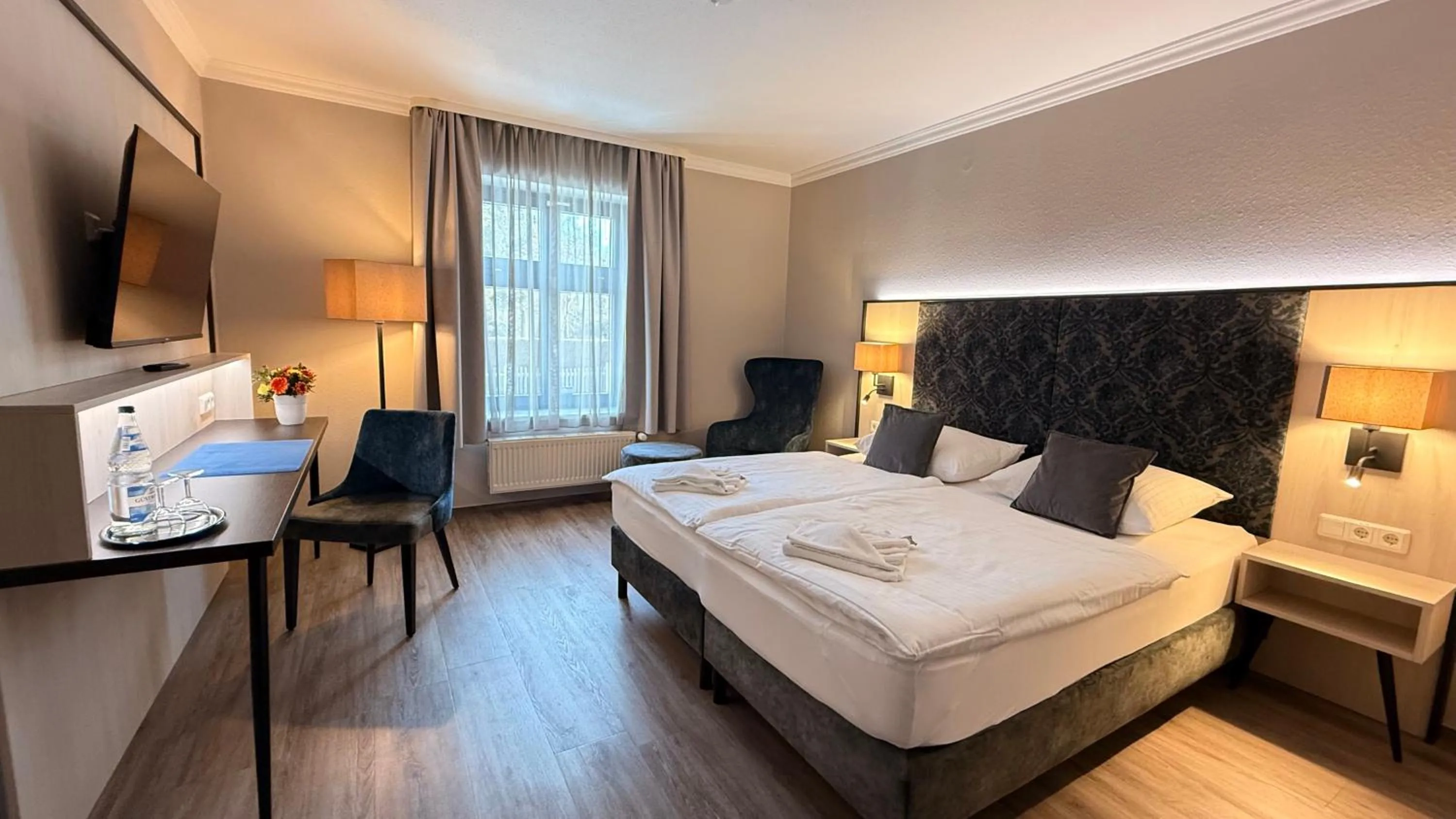 Deluxe Doppelzimmer mit Wintergarten - single occupancy in Ryck-Hotel Garni