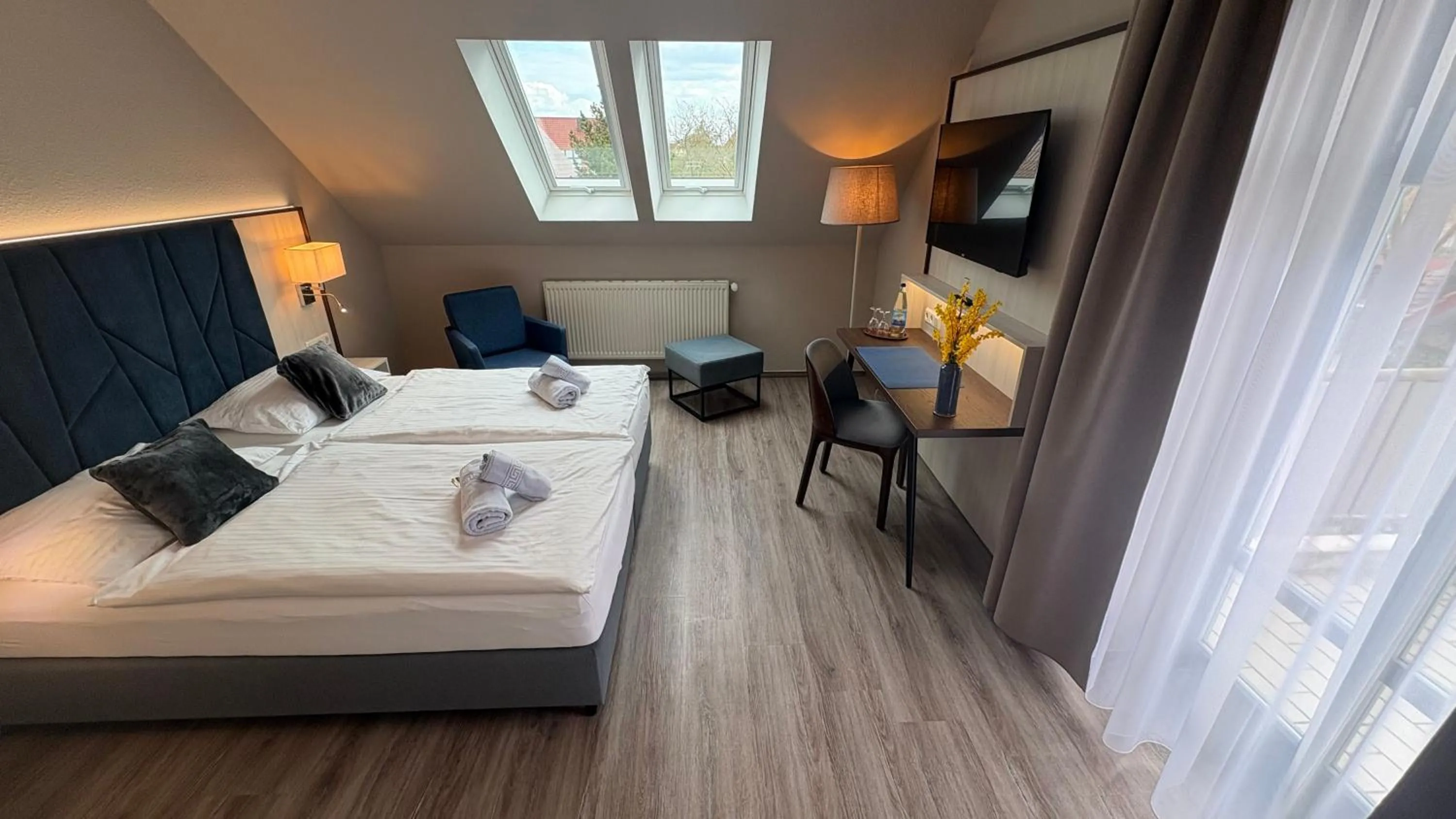 Double Room with Balcony in Ryck-Hotel Garni