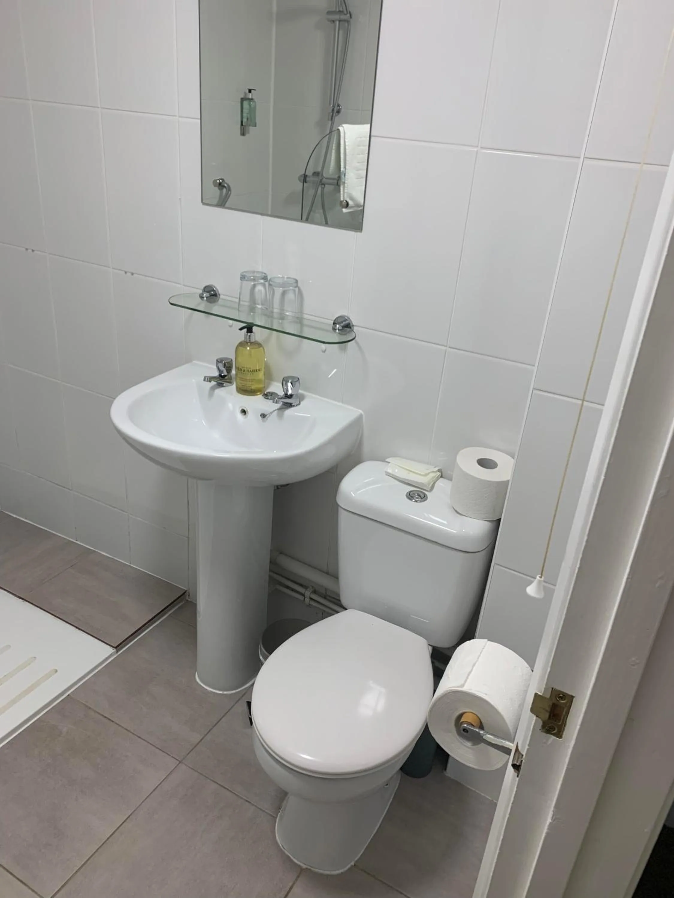 Toilet in Half Moon Inn