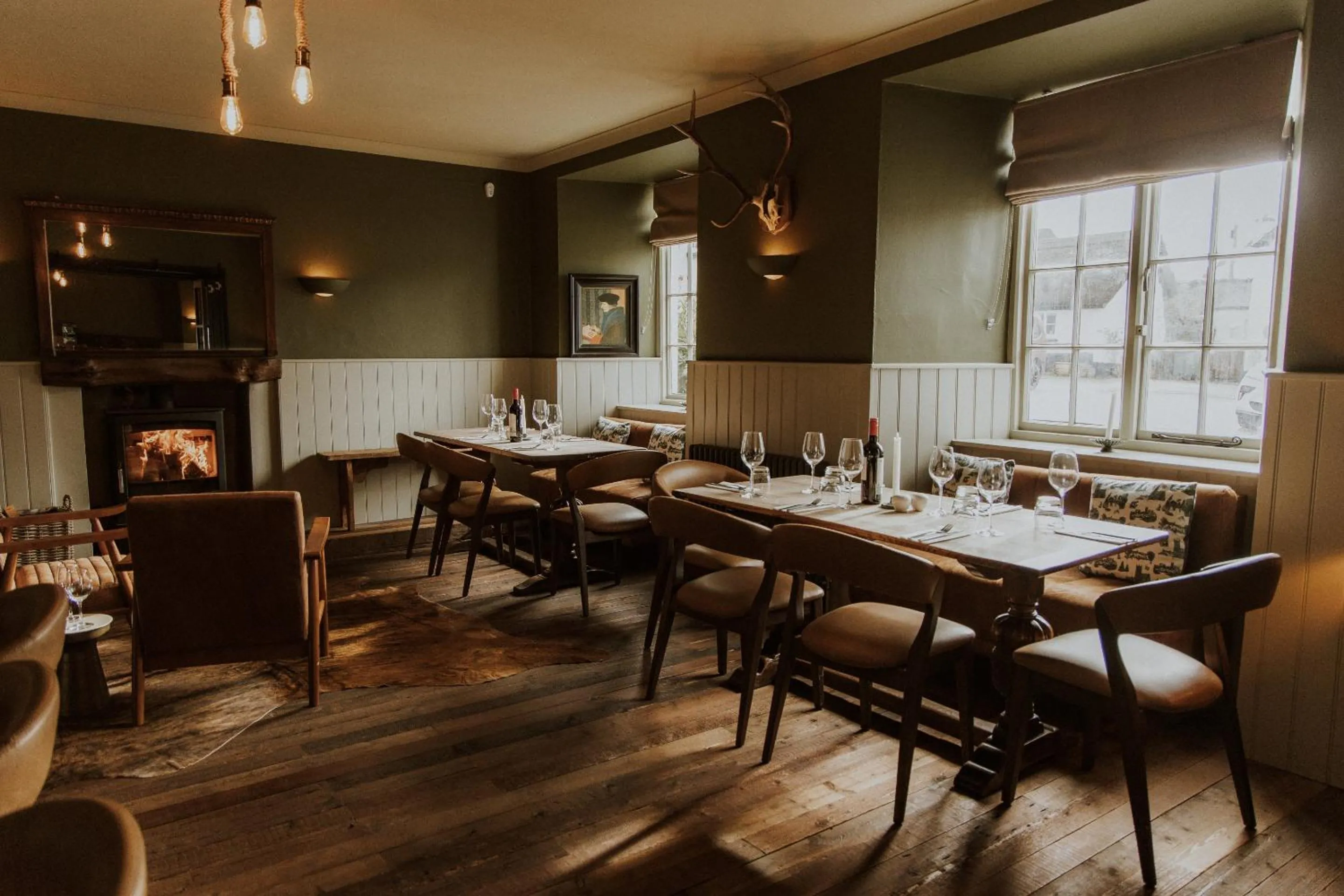 Dining area in The Half Moon Inn