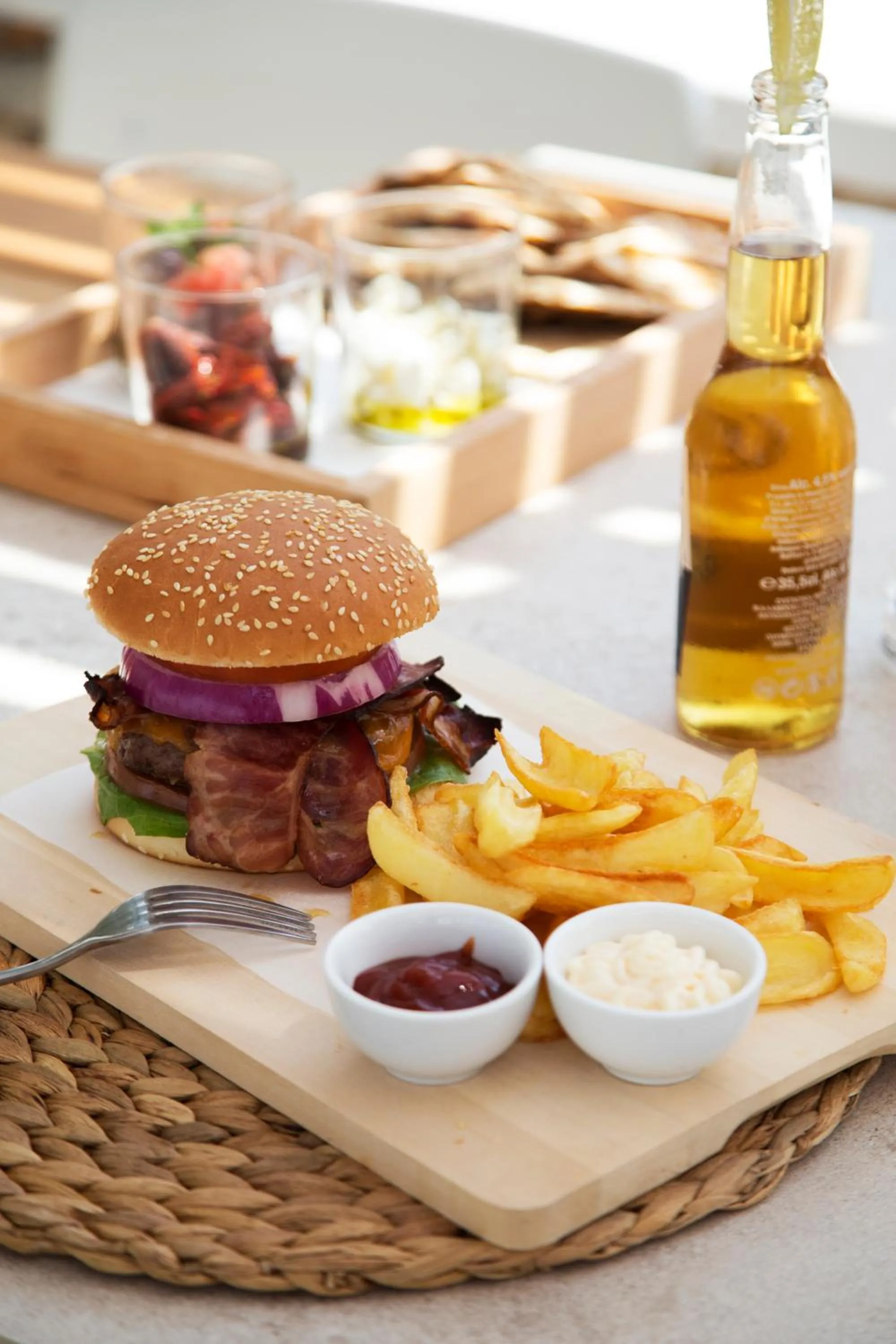 Food in Hide Out Suites