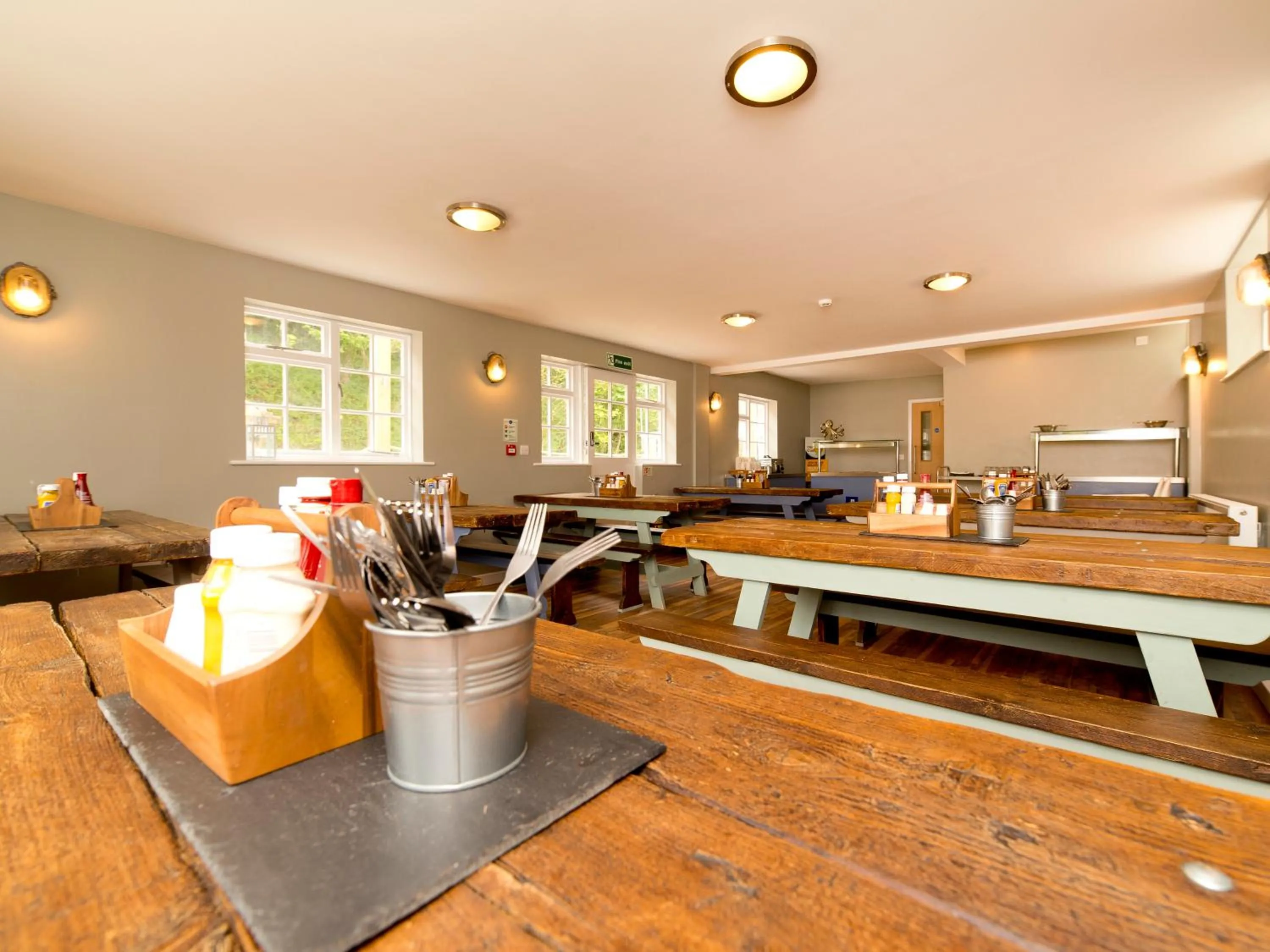 Dining area in YHA Boggle Hole