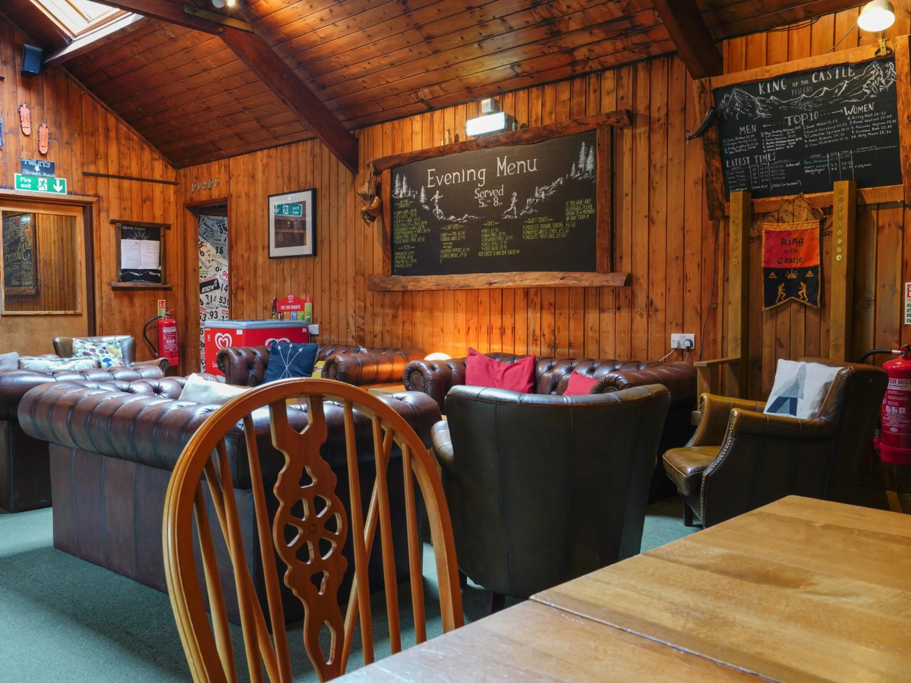 Seating area in YHA Borrowdale