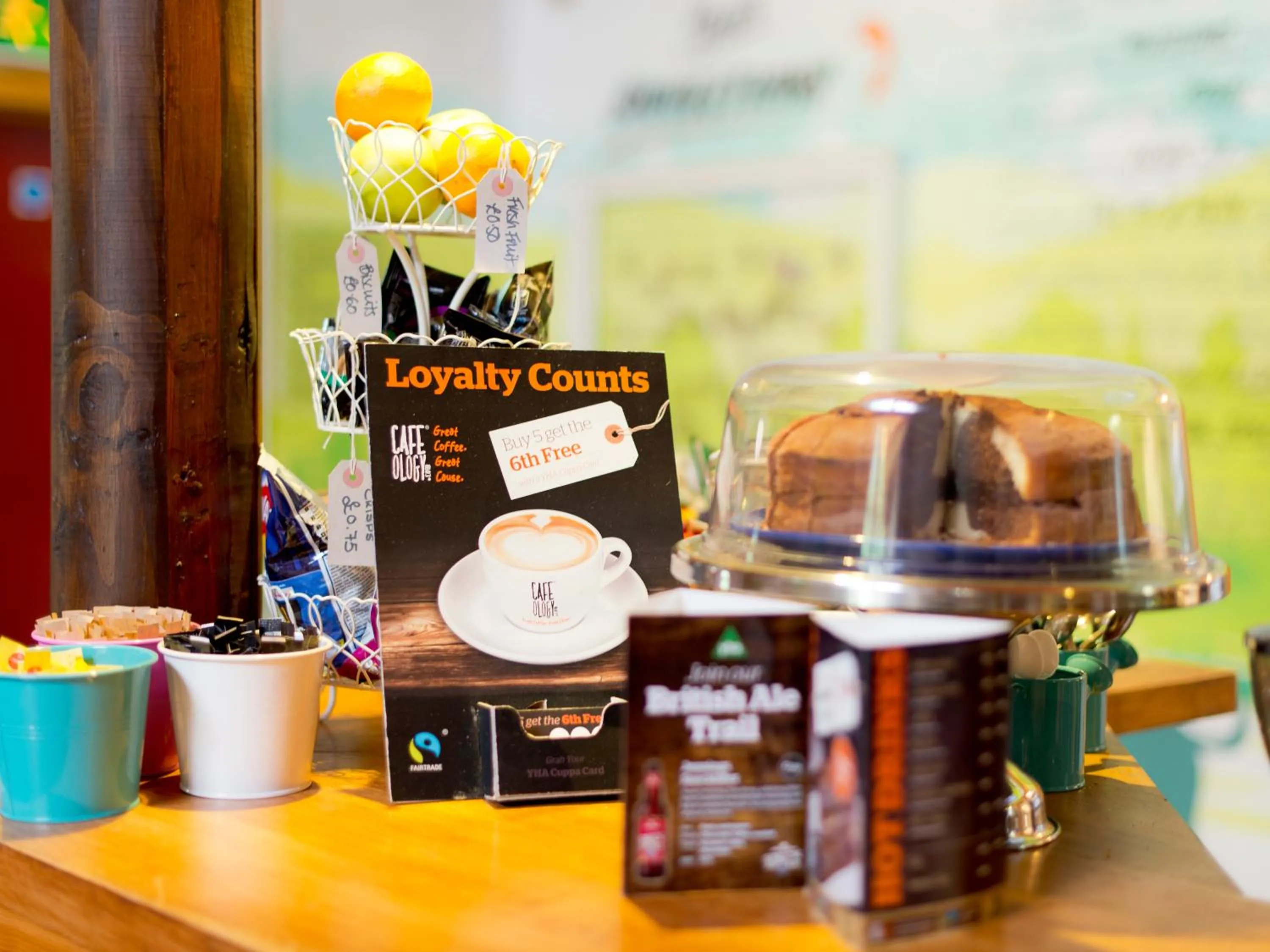 Food and drinks in YHA London Lee Valley