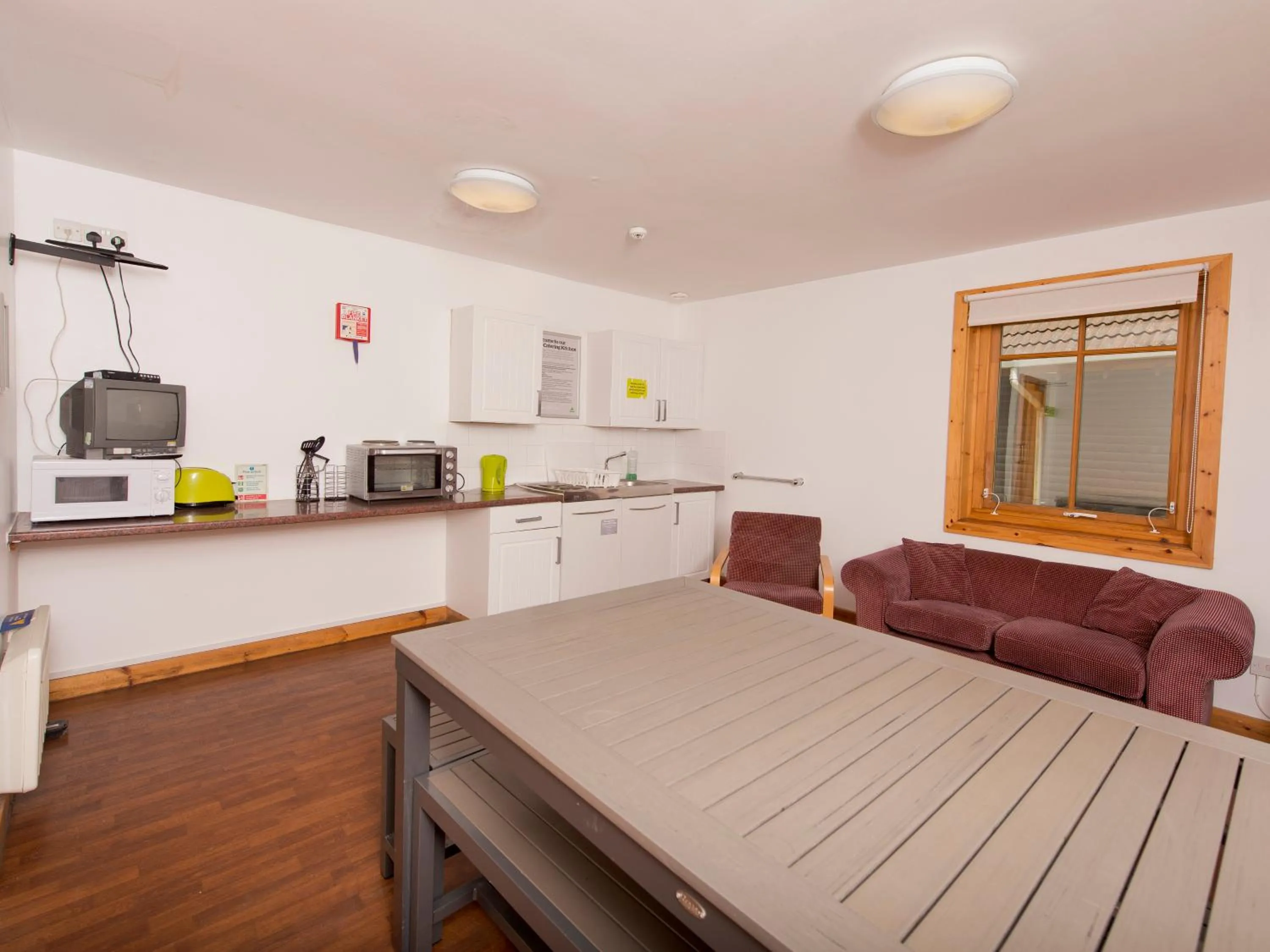 Seating area in YHA London Lee Valley