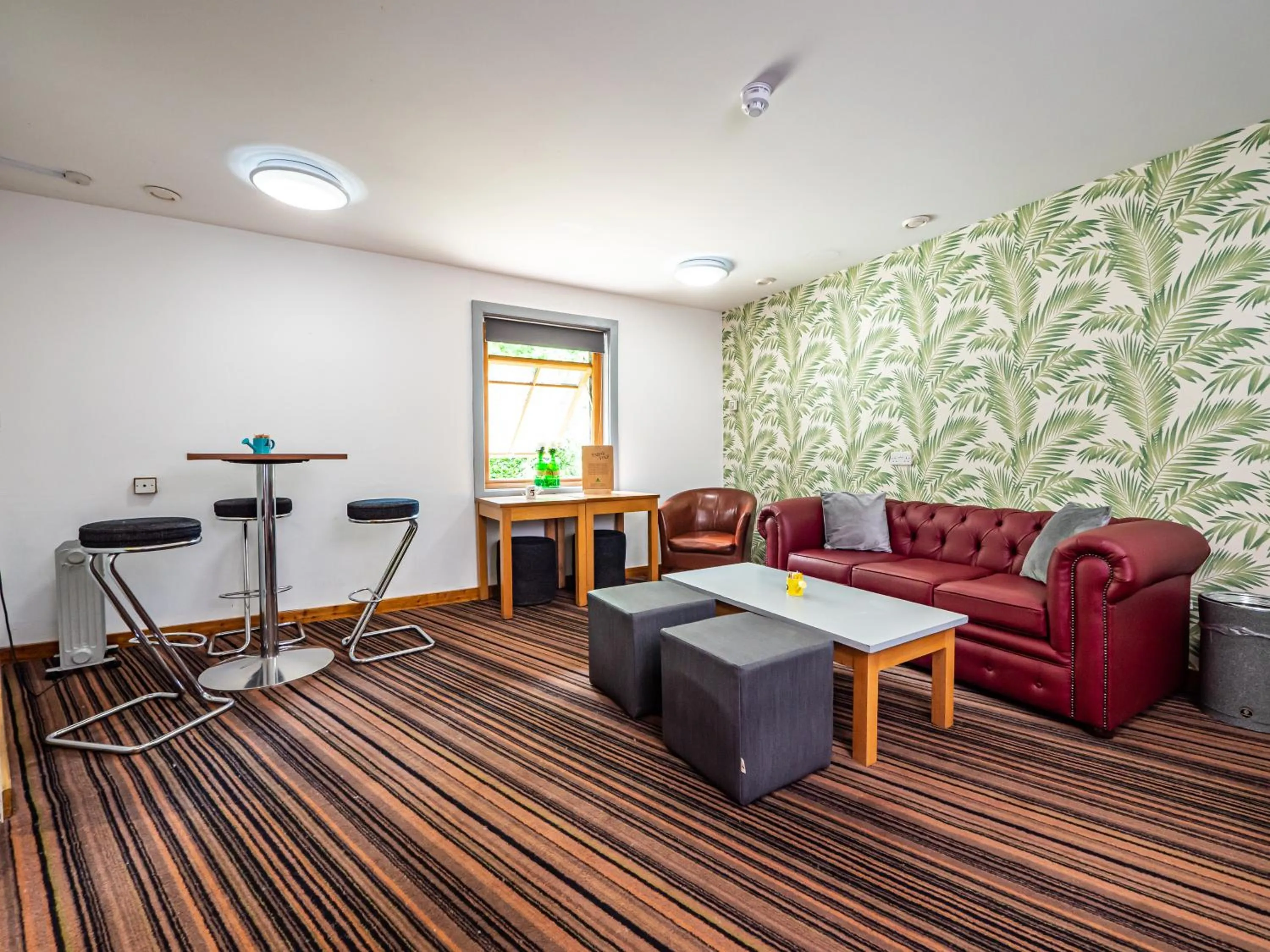 Seating area in YHA London Lee Valley