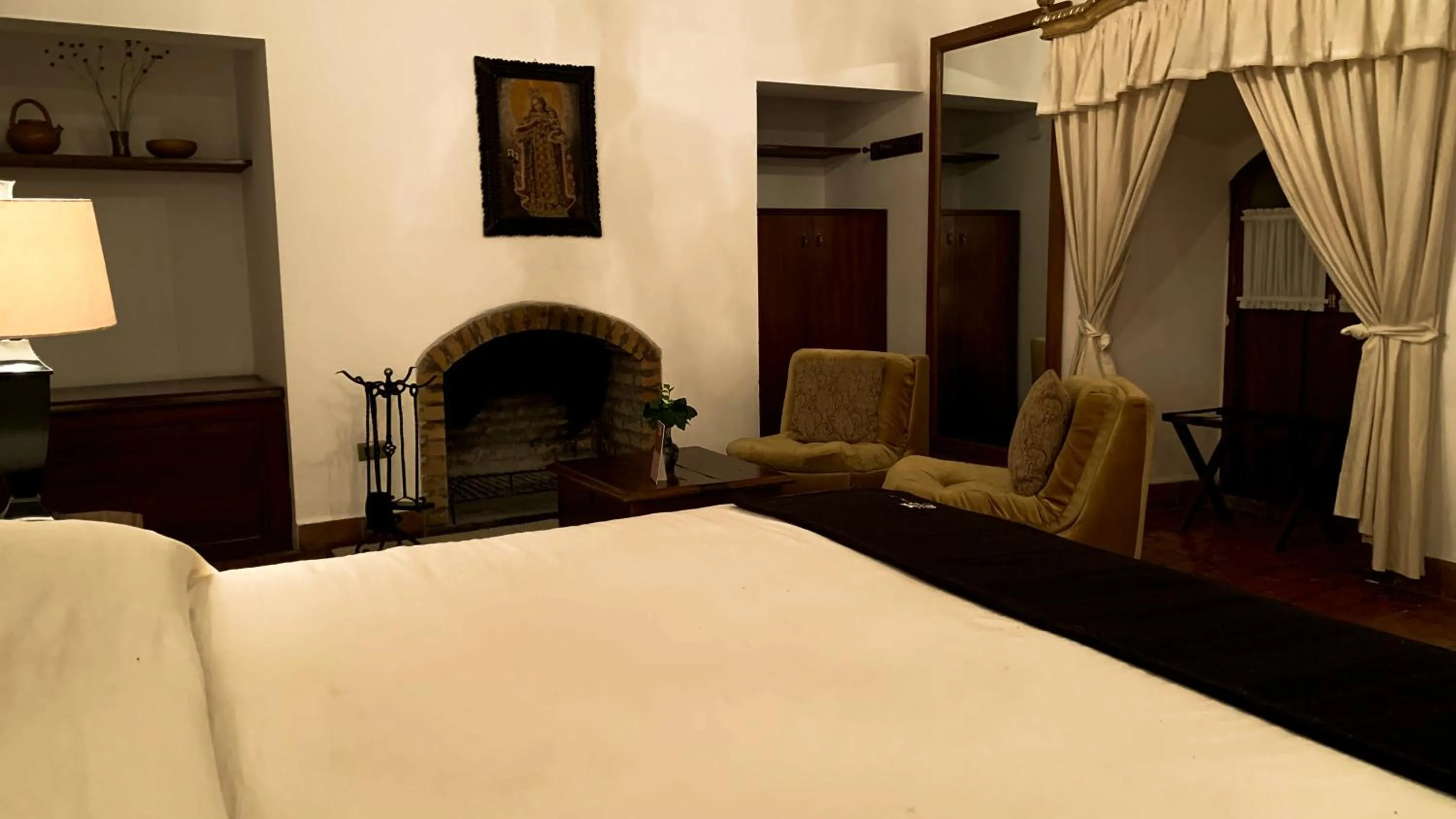 Bed in Hotel Museo Cayara