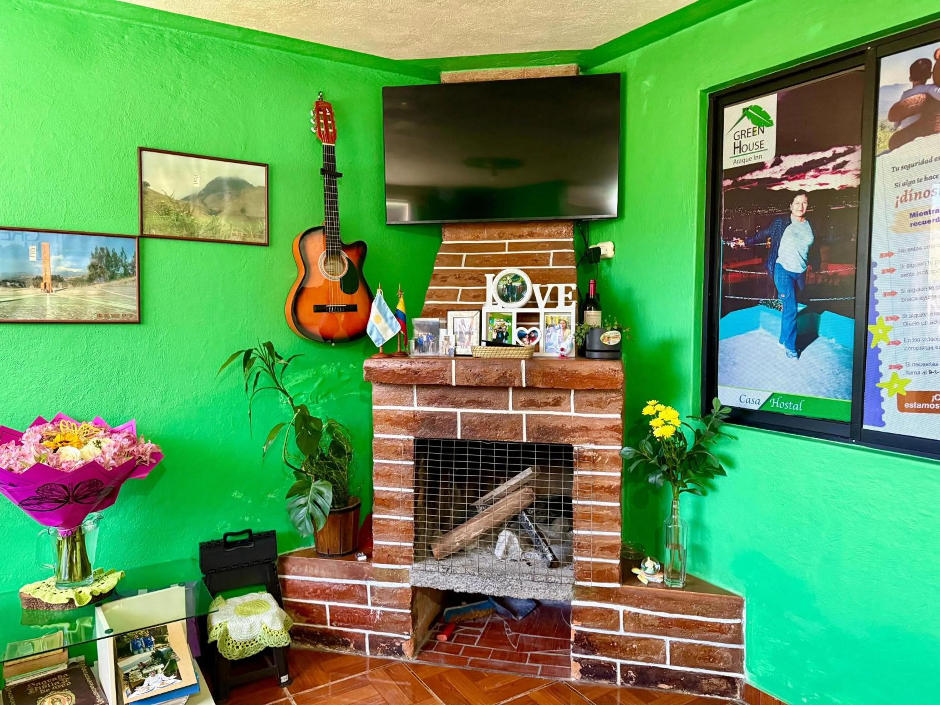 Living room in Green House Araque Inn