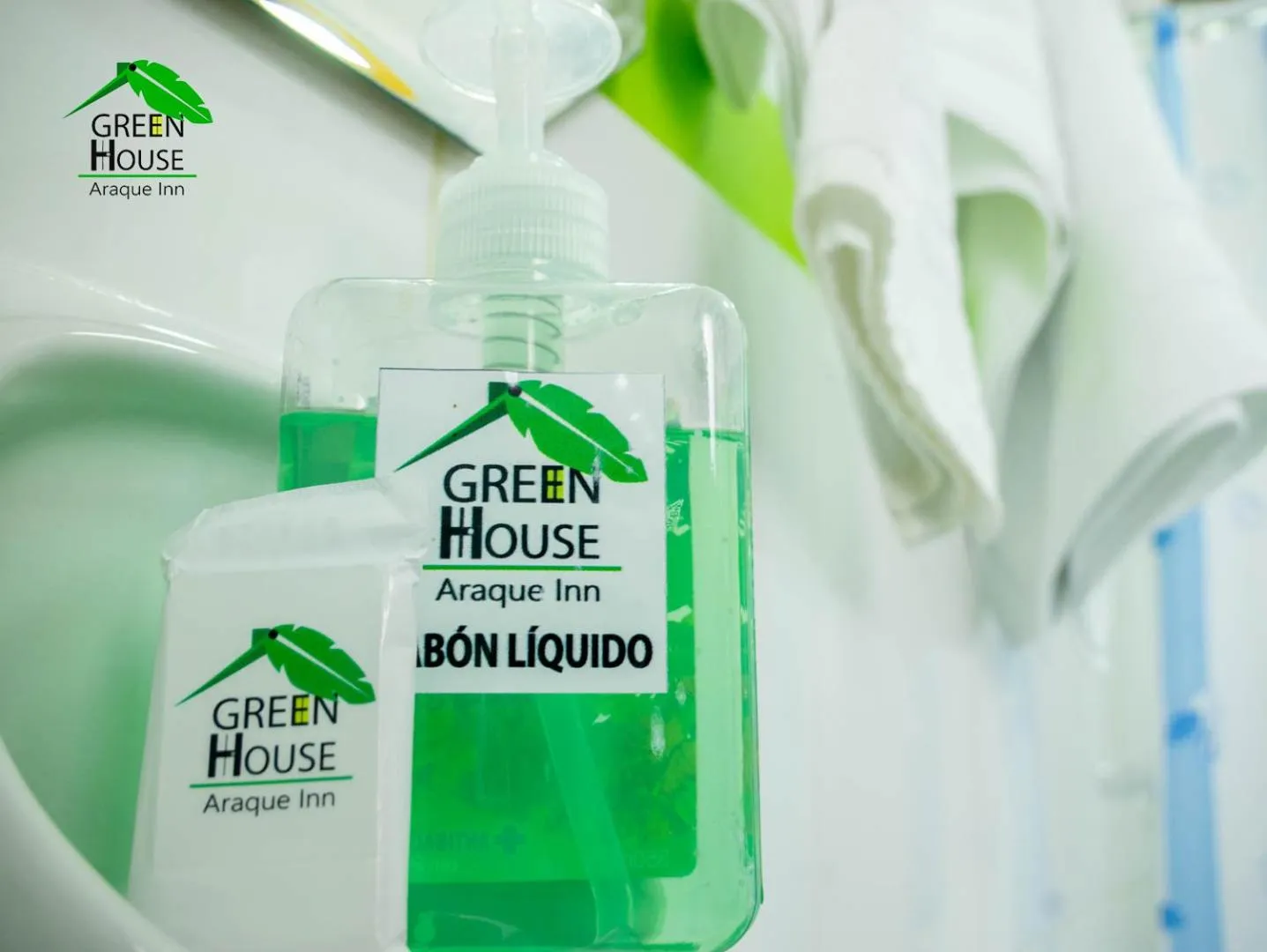 Shower in Green House Araque Inn