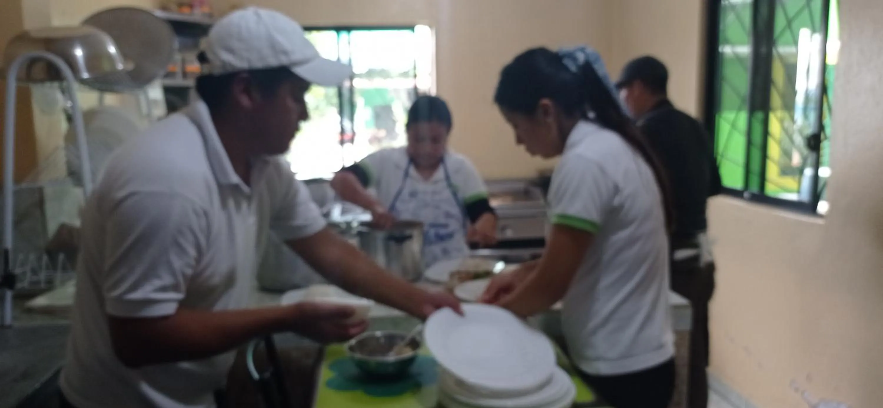 Kitchen or kitchenette in Green House Araque Inn