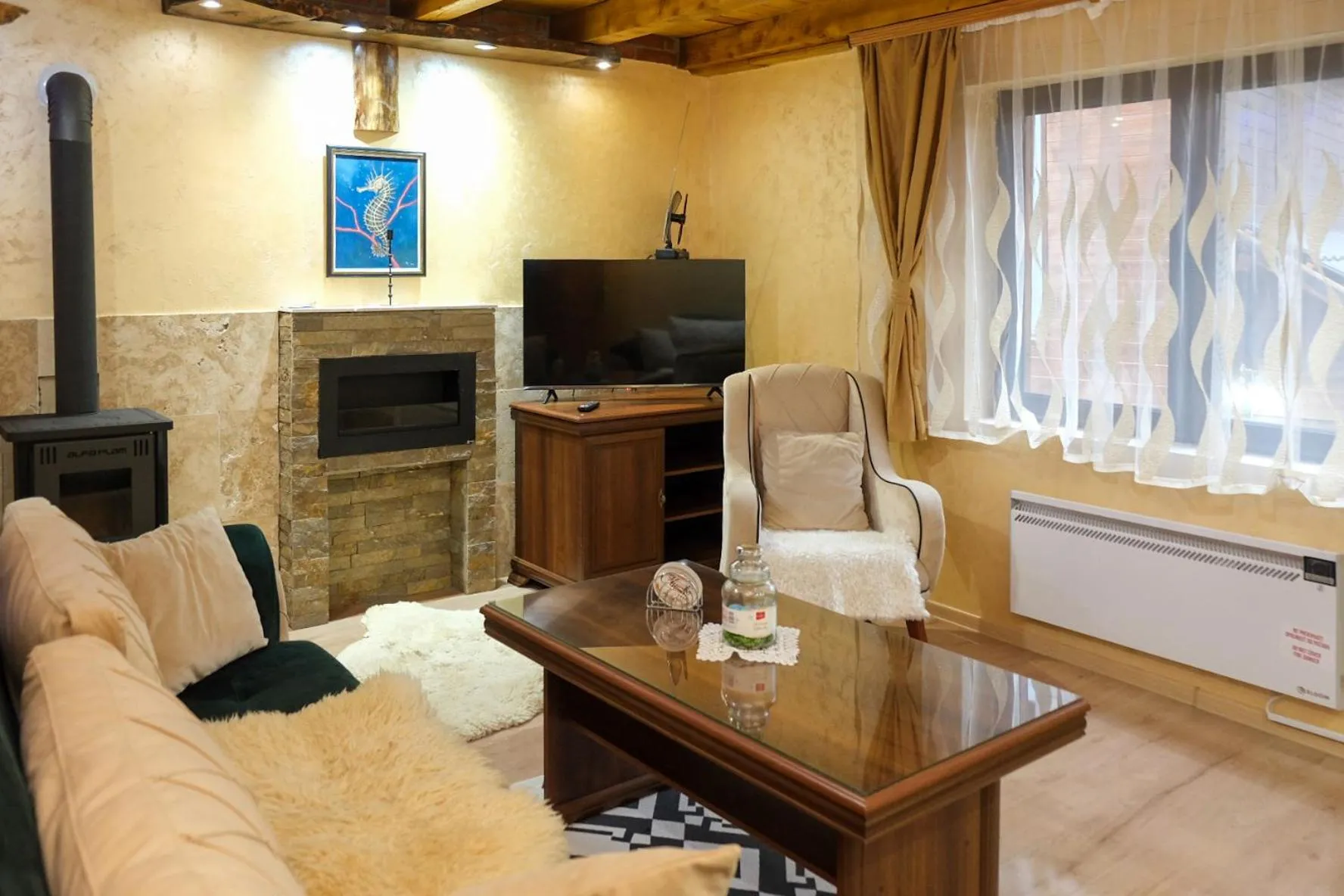 Living room in Villa Zagorka and mountain houses A, M, D