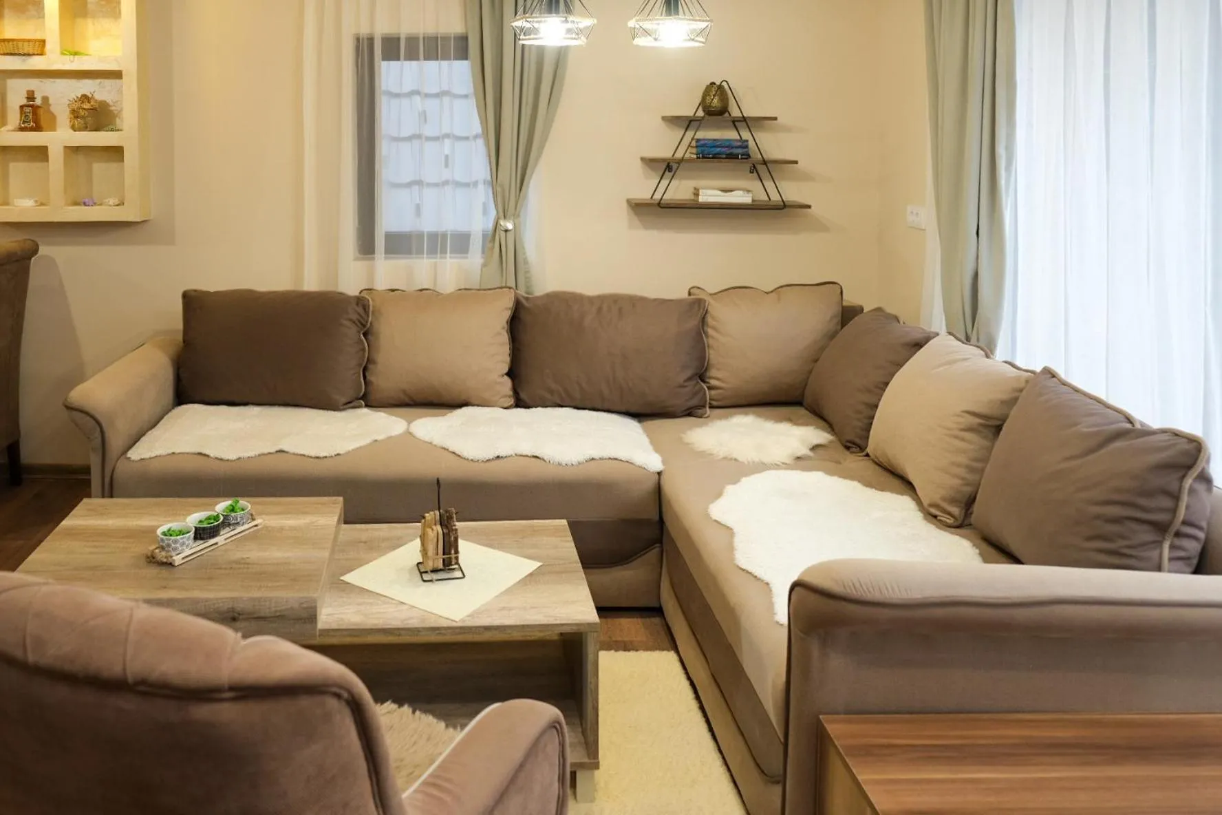 Living room in Villa Zagorka and mountain houses A, M, D