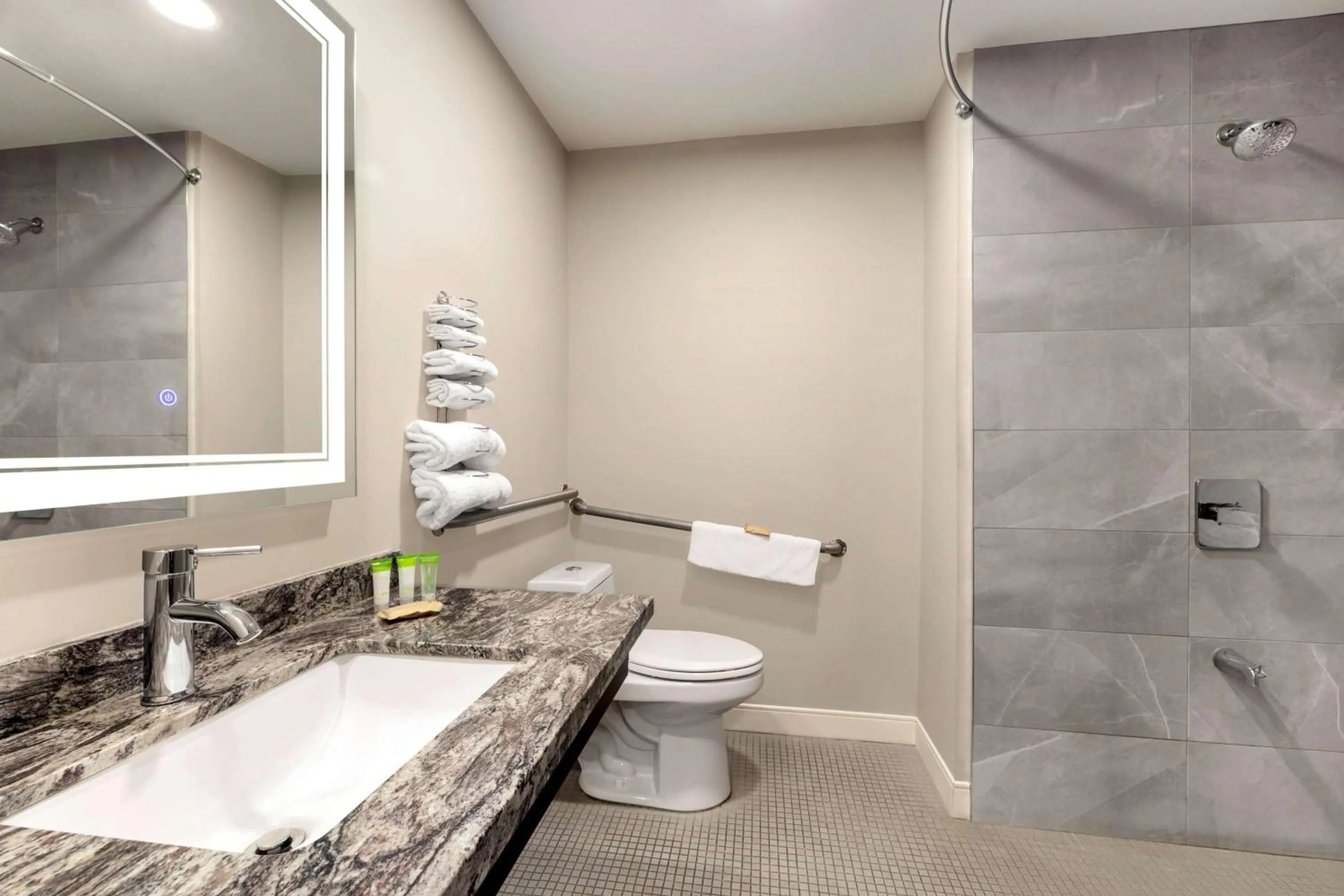 Bathroom in Super 8 by Wyndham Sarnia ON