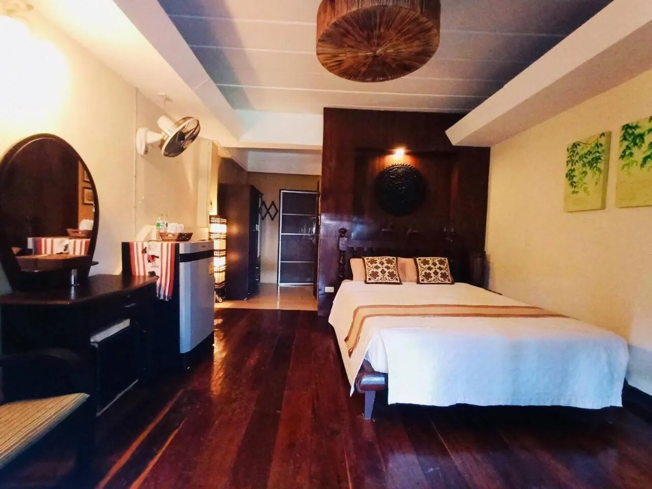 Bed in Baantawan Guesthouse Pai