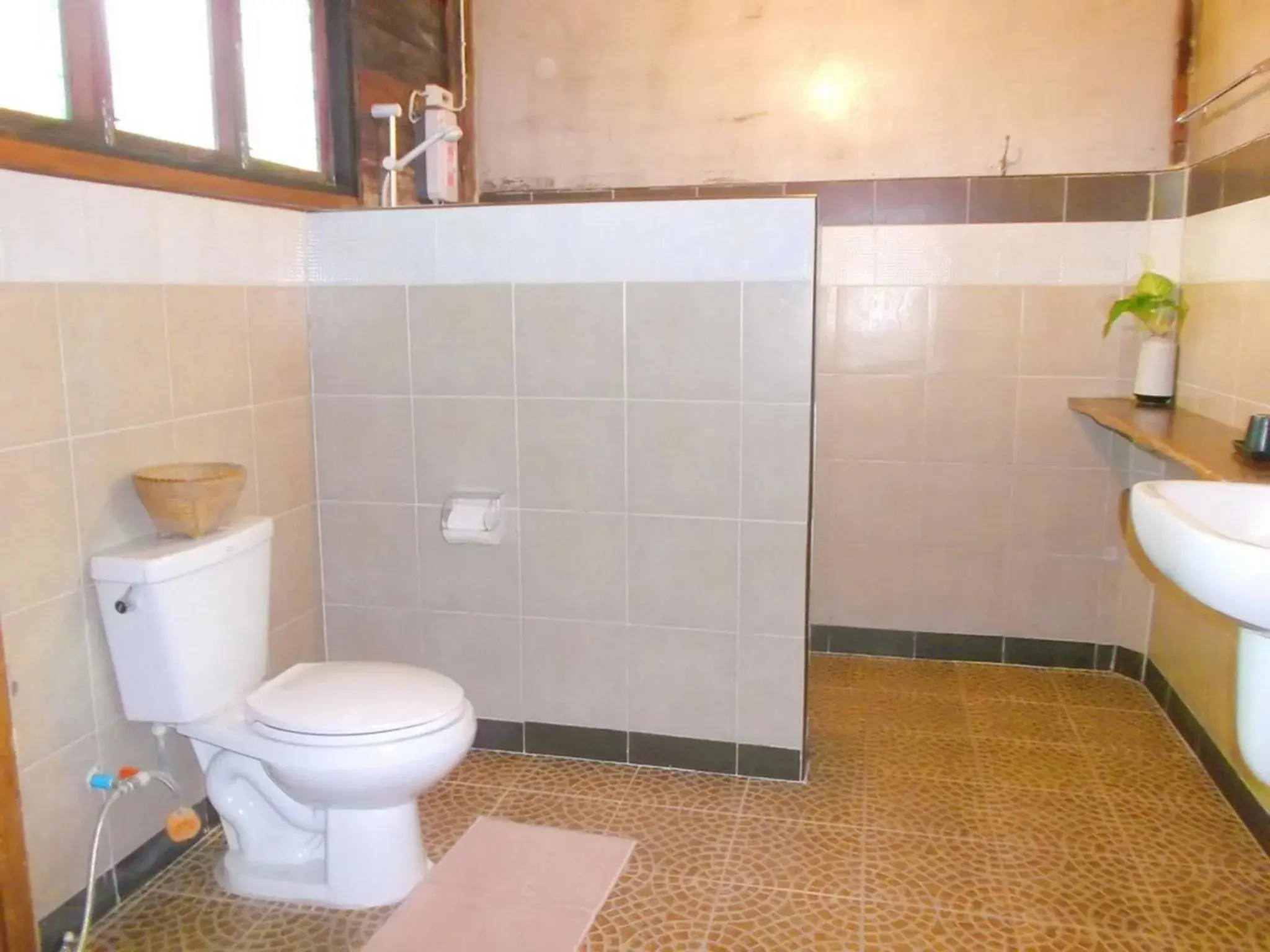 Bathroom in Baantawan Guesthouse Pai Bathroom in Baantawan Guesthouse Pai