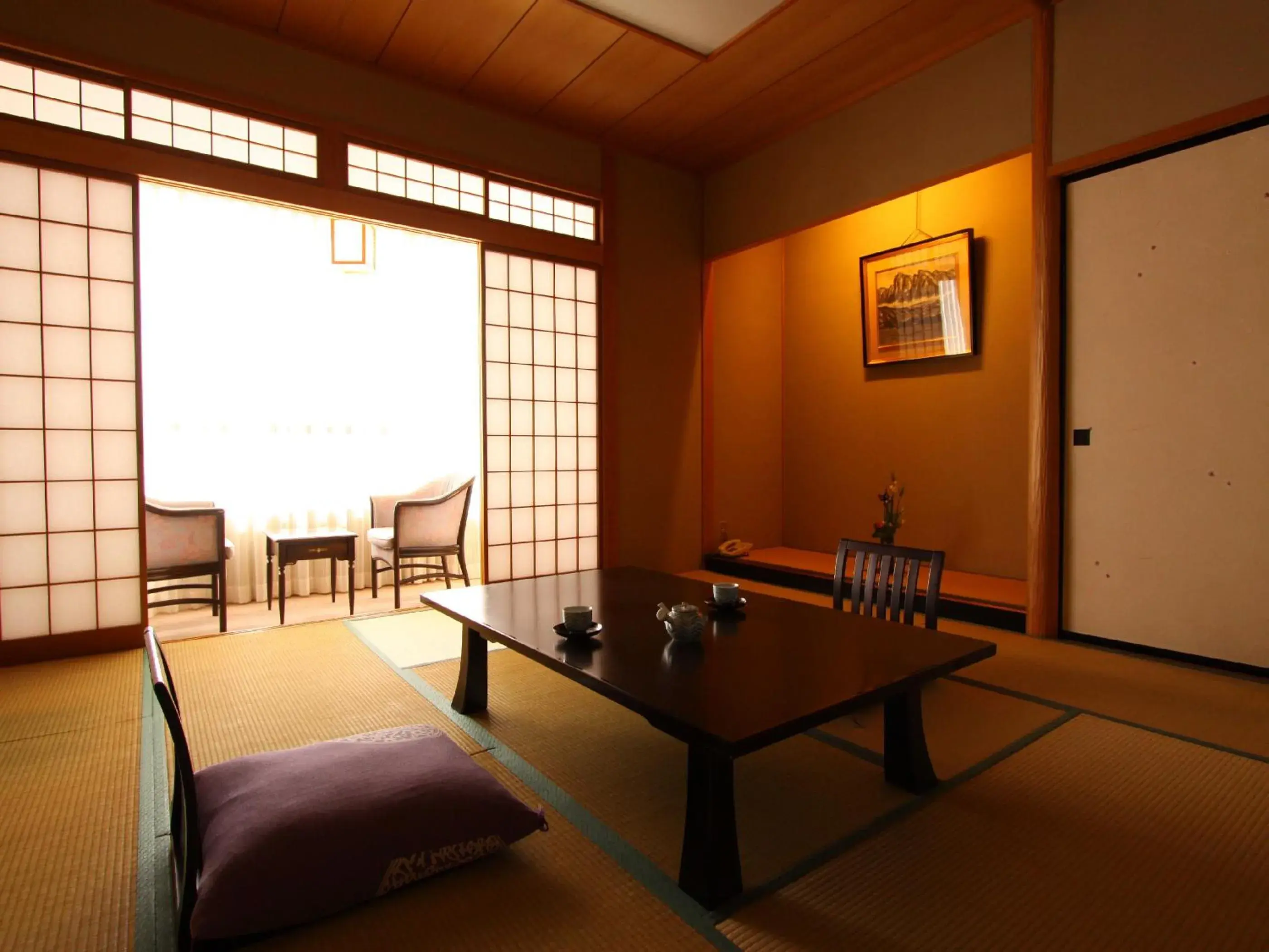 Japanese-Style Room with River View in Wafu no Yado Masuya                                                                             