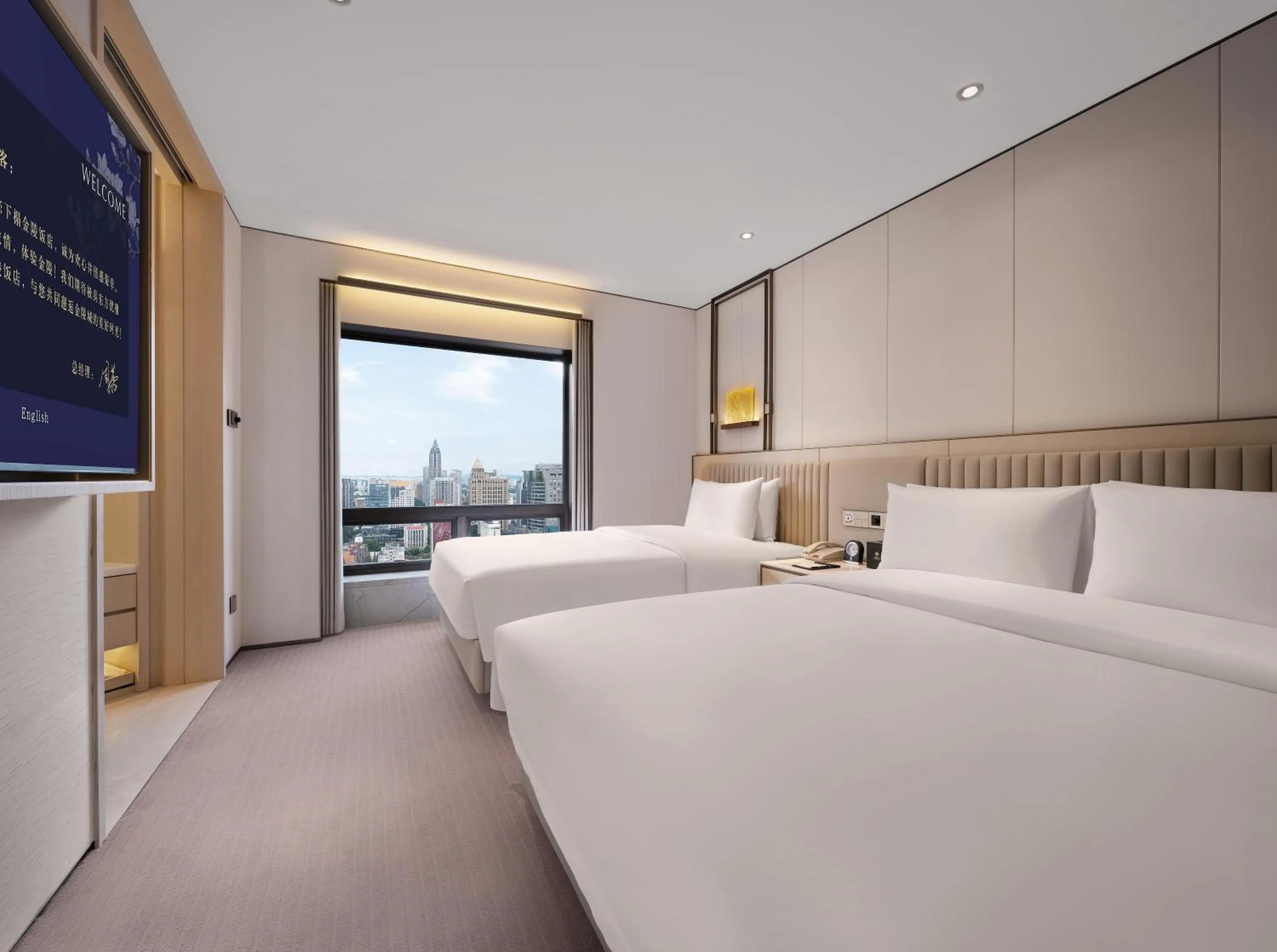 Bedroom, Bed in Jinling Hotel