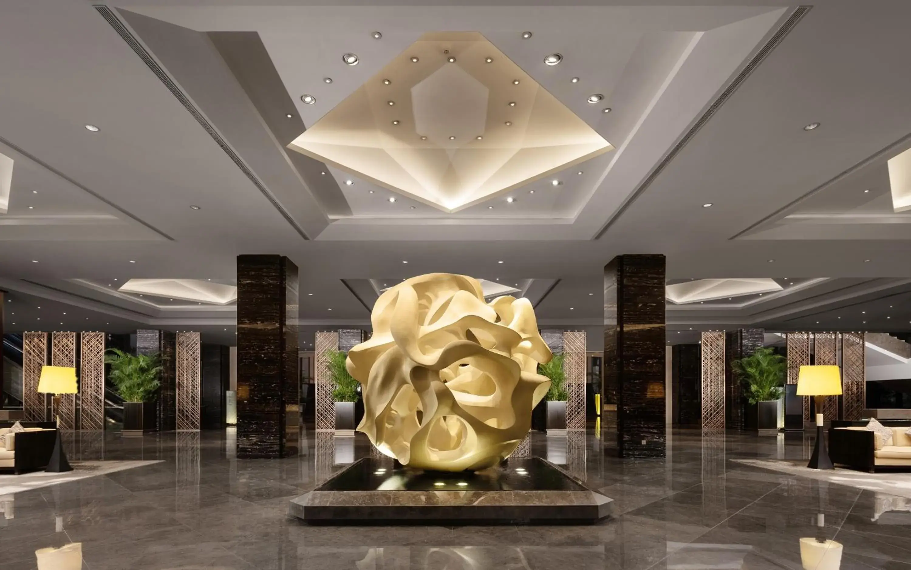Lobby or reception in Jinling Hotel Lobby or reception in Jinling Hotel