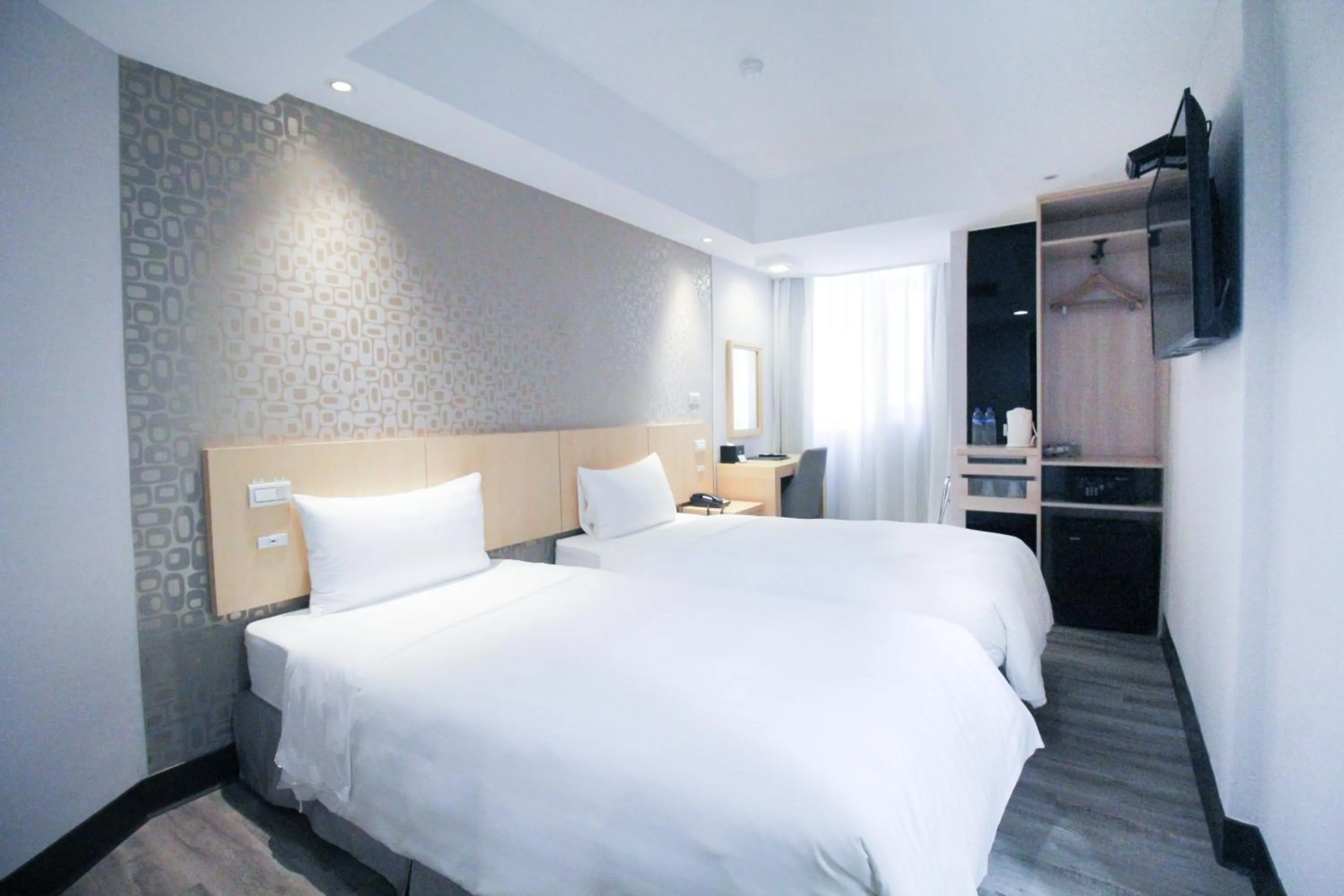 Bed in 台北碧瑤飯店 Hotel B