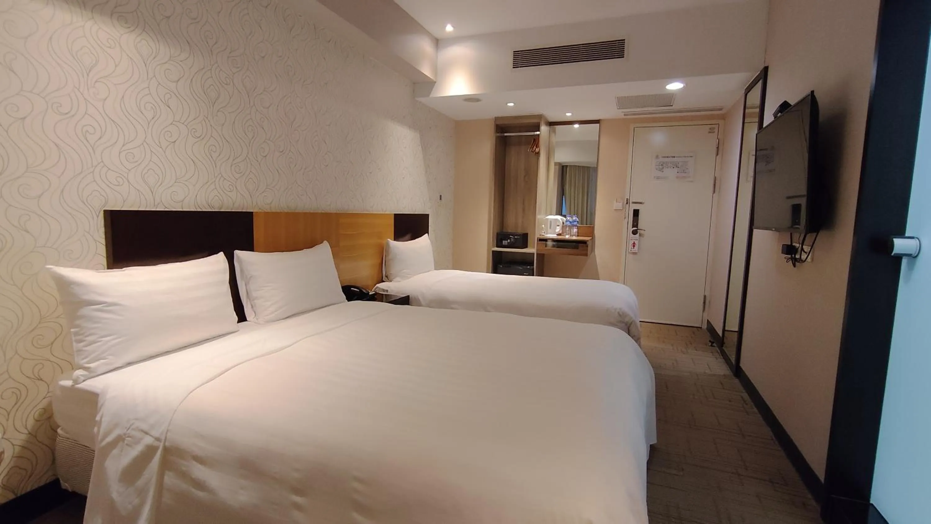 Bed in 台北碧瑤飯店 Hotel B