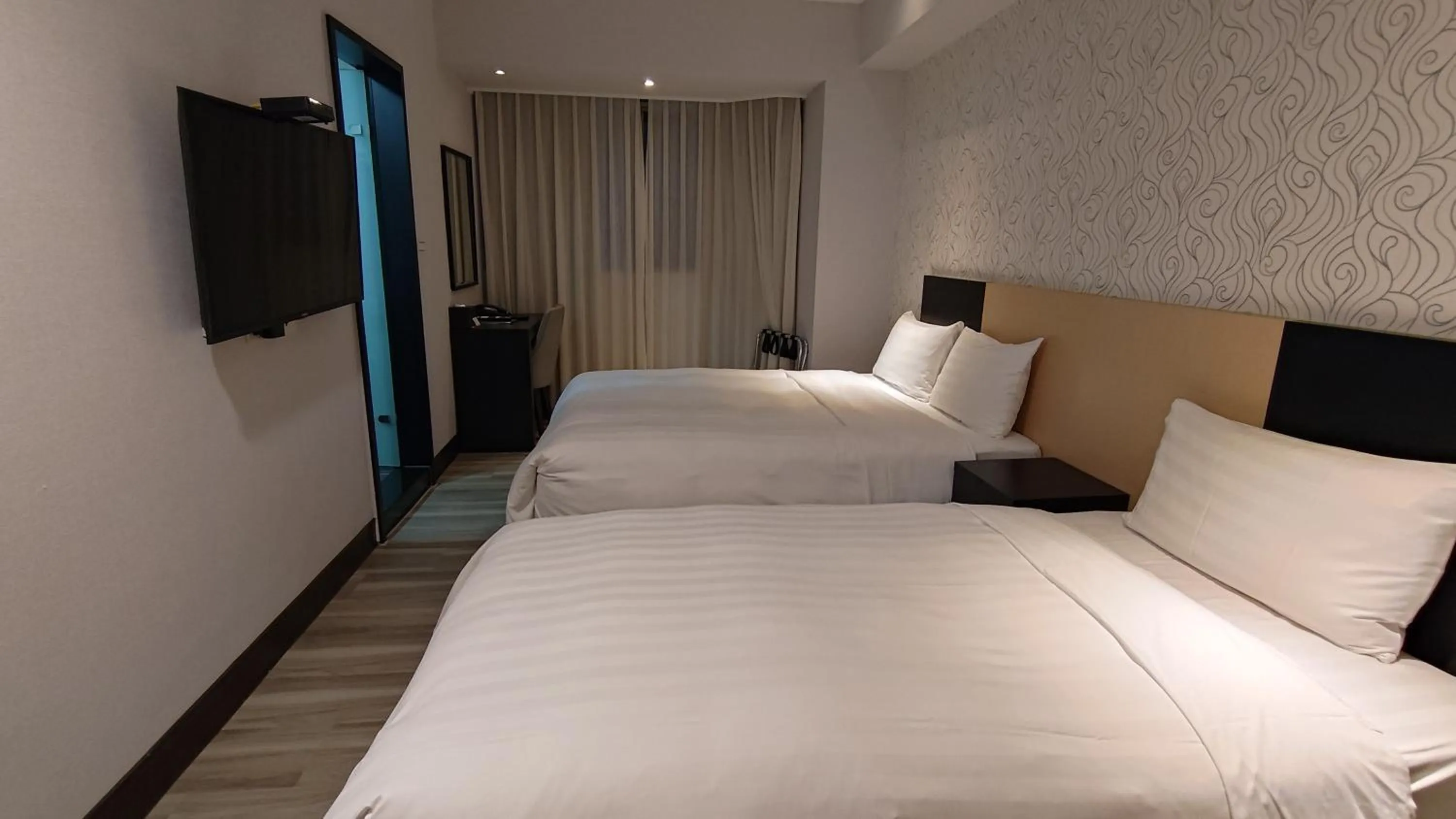 Bed in 台北碧瑤飯店 Hotel B