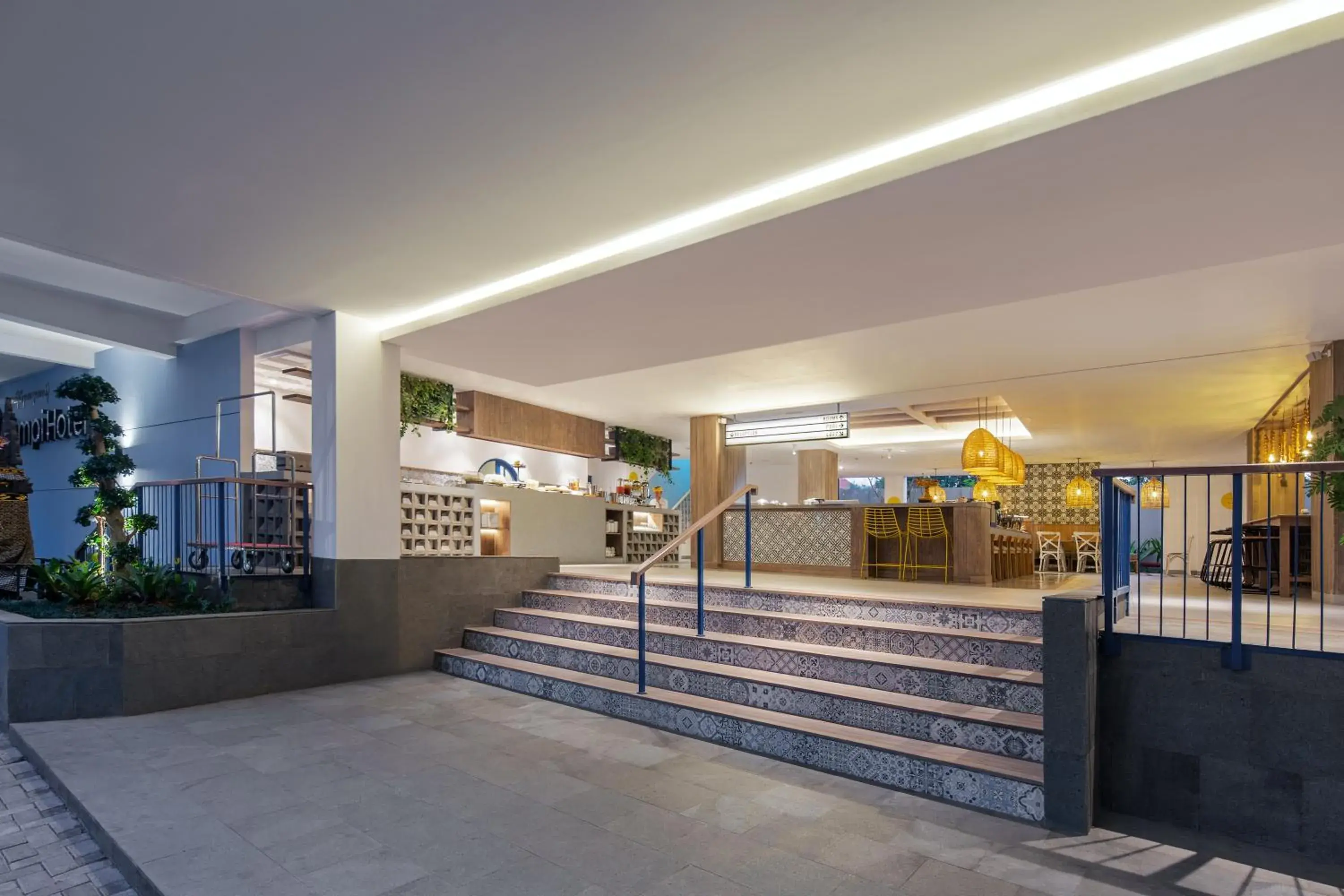 Lobby or reception in Kampi Hotel Legian Lobby or reception in Kampi Hotel Legian