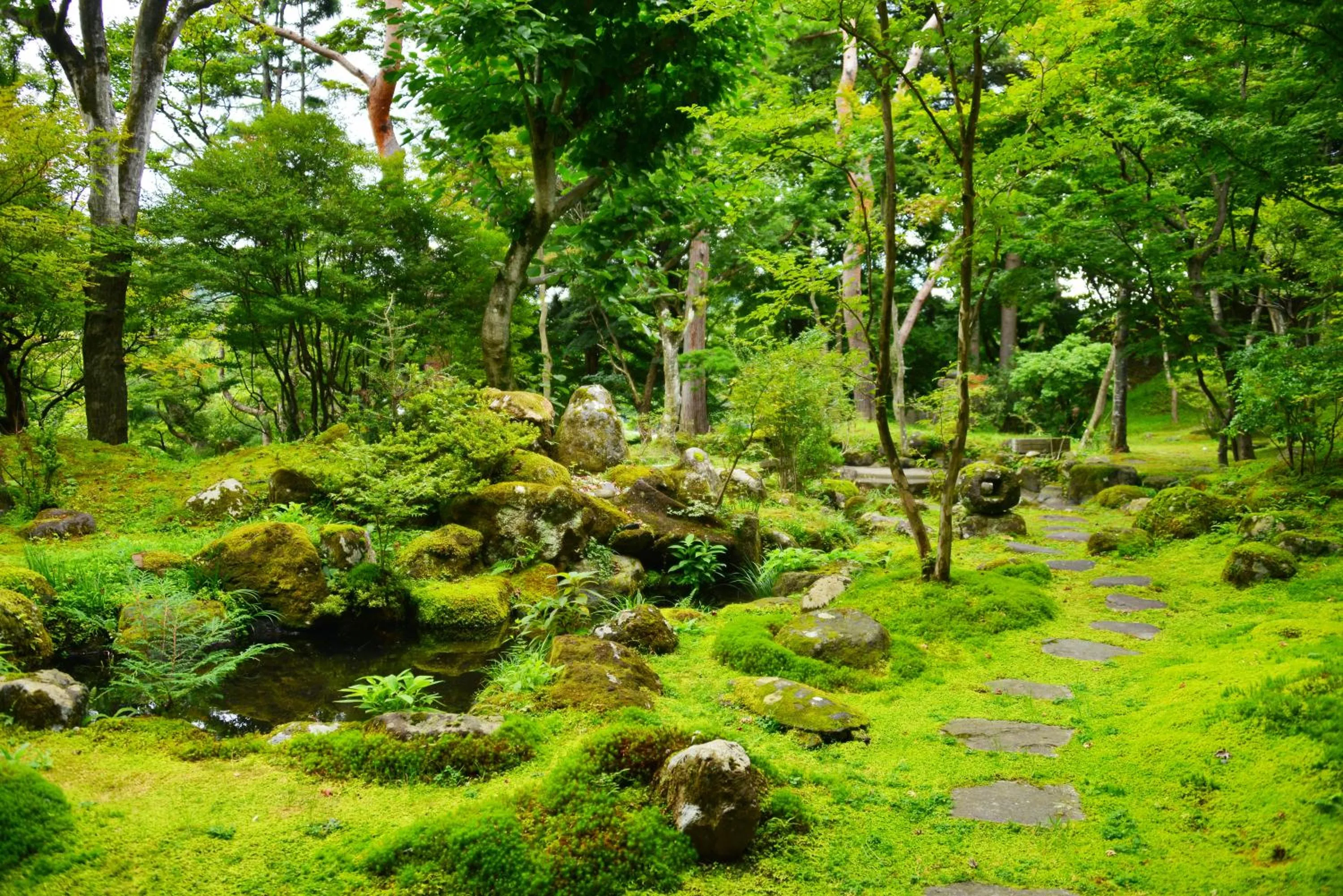 Garden in Nikko Hoshino Yado