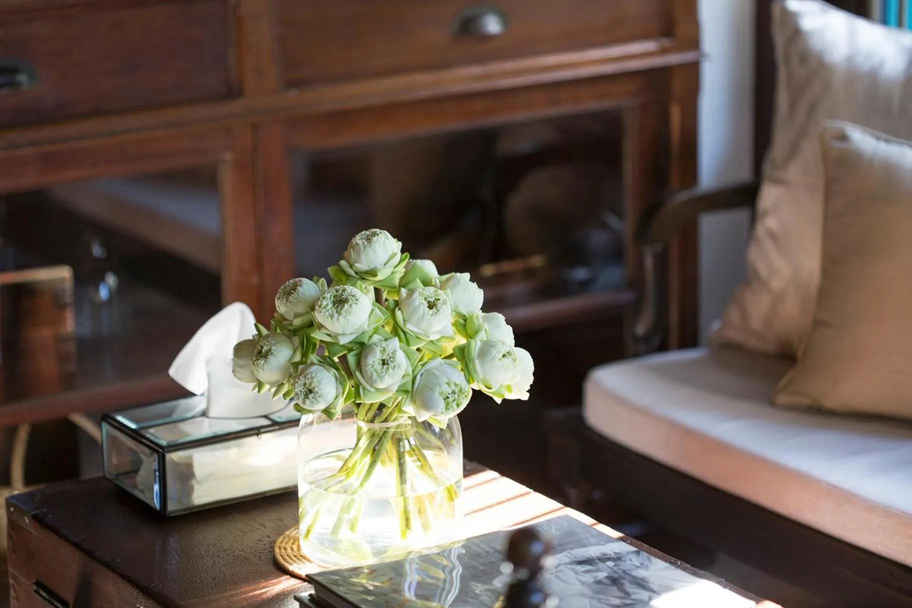 Seating area in 1905 Heritage Corner