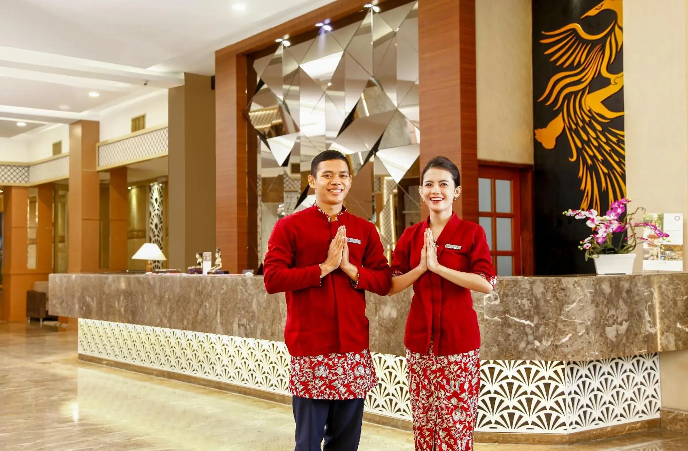Lobby or reception in Grand Inna Tunjungan Hotel Surabaya Lobby or reception in Grand Inna Tunjungan Hotel Surabaya