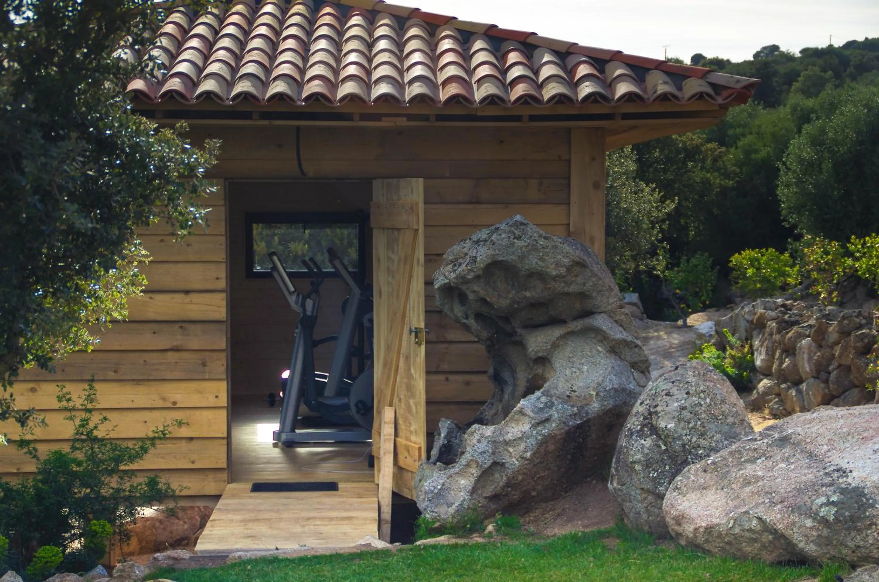 Fitness centre/facilities in Hotel A Piattatella