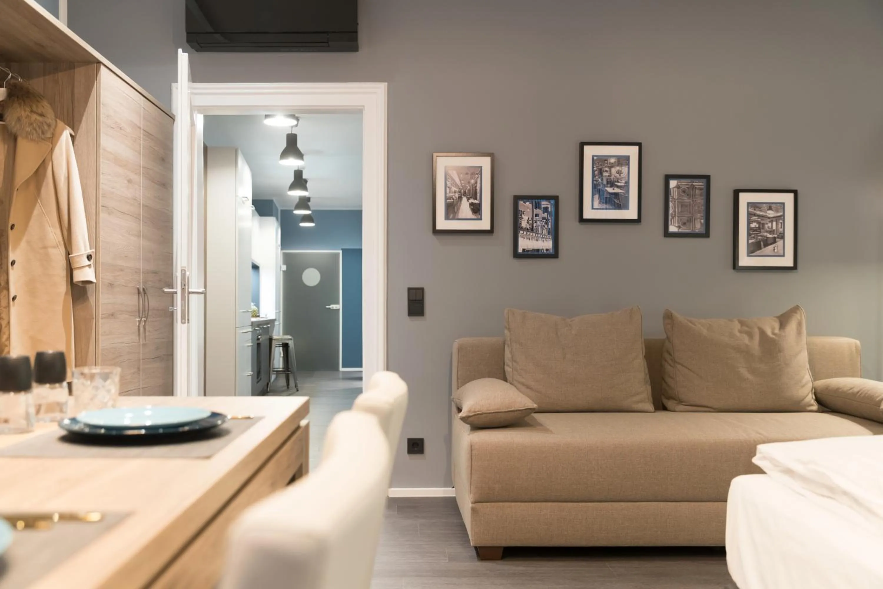 Kitchen or kitchenette in Aparthotel by dasPaul