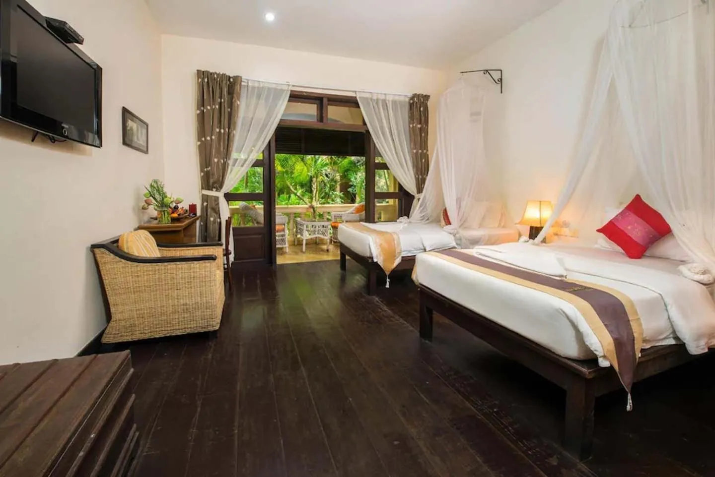 Bed in Marirath Boutique Hotel