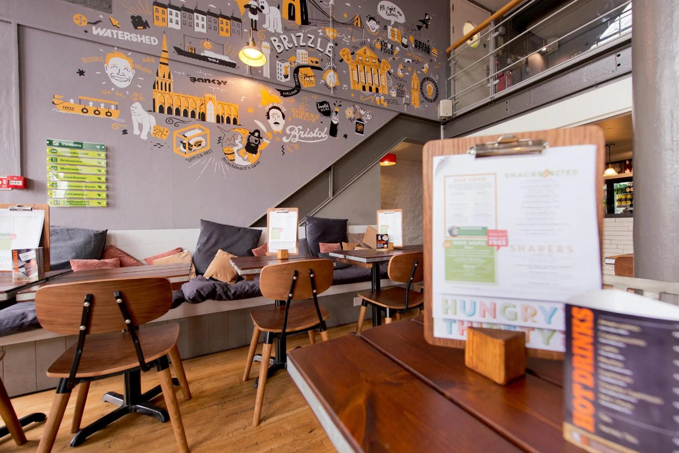 Lobby or reception in YHA Bristol