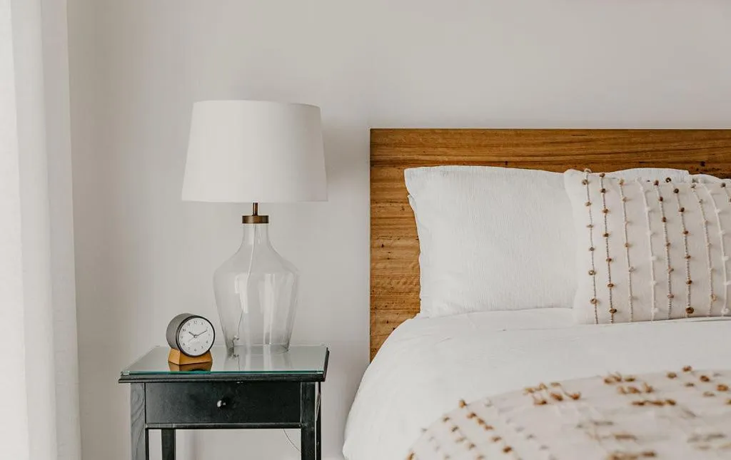 Bedroom, Bed in Edge17 Waterfront Apartment, plus Cottage with Garden View - Port Fairy