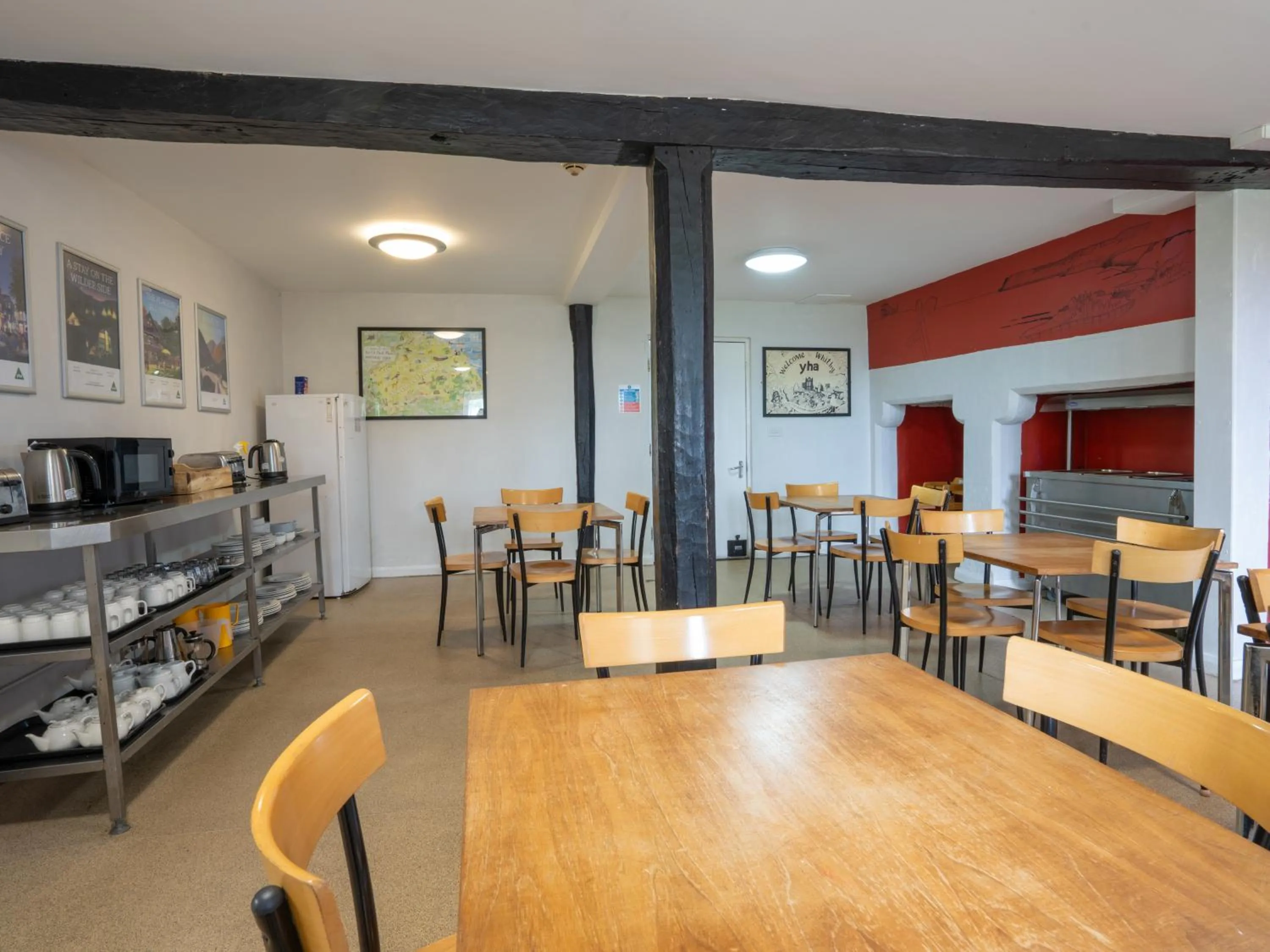 Seating area in YHA Whitby