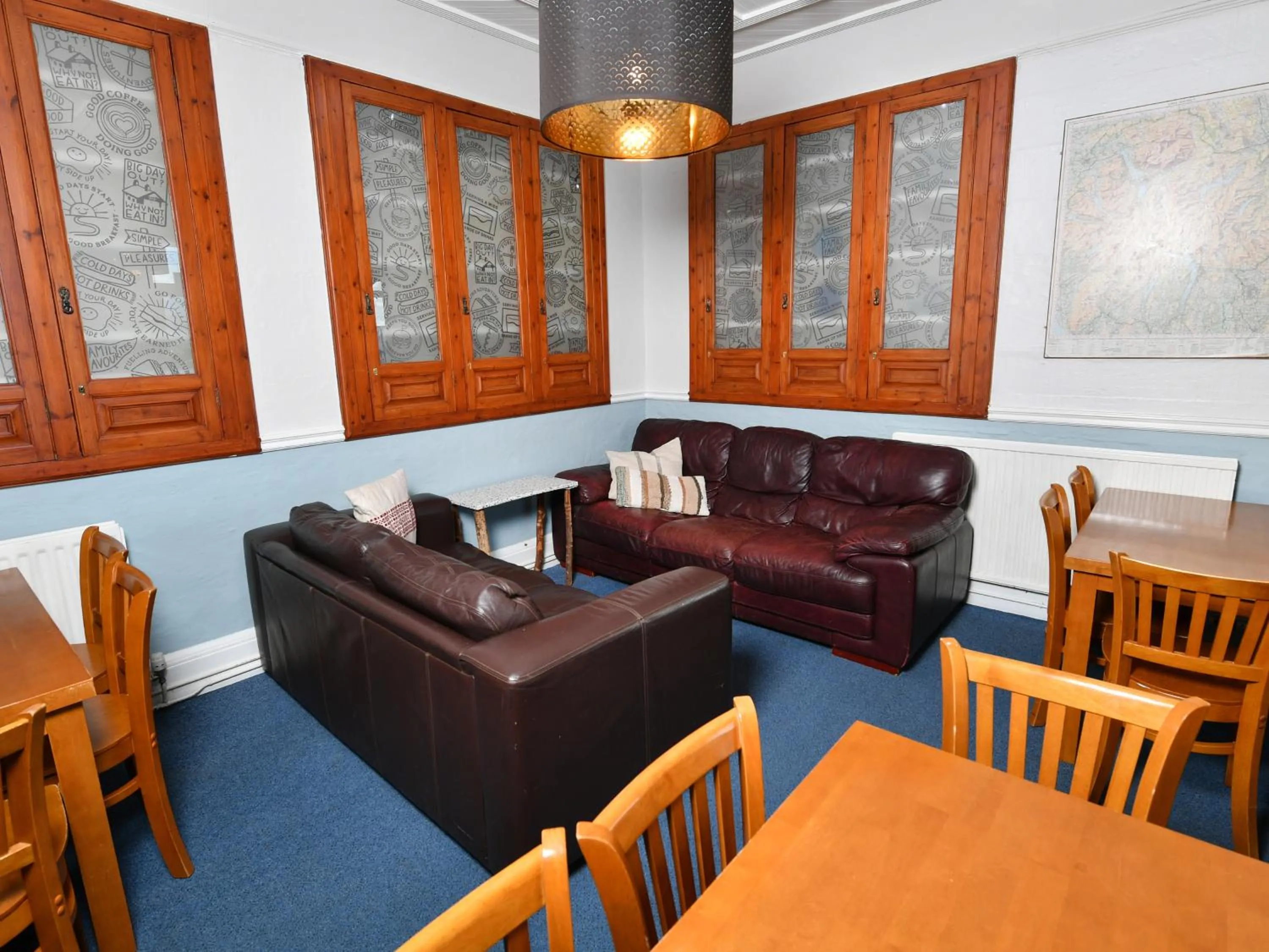 Seating area in YHA Windermere