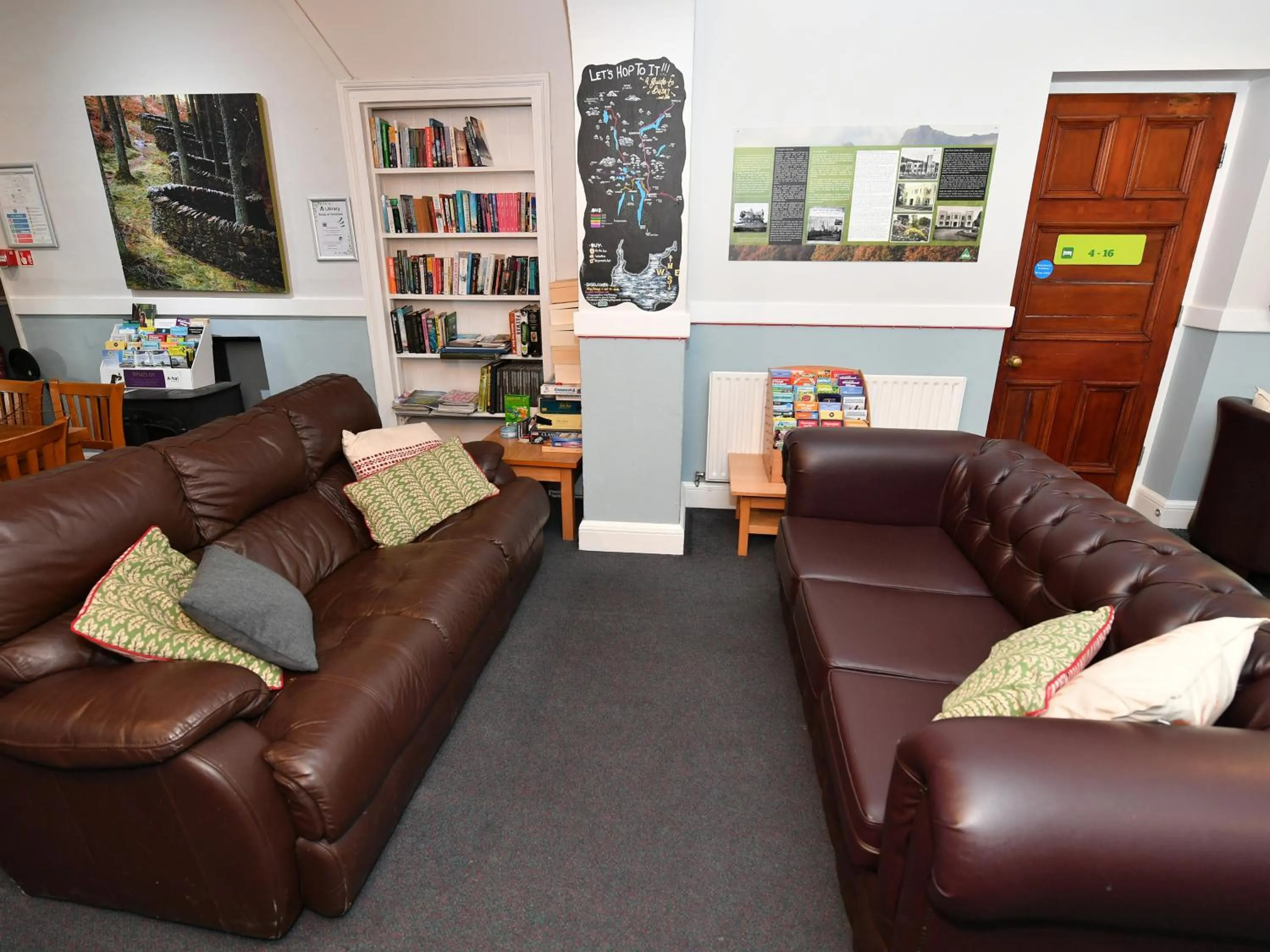 Seating area in YHA Windermere