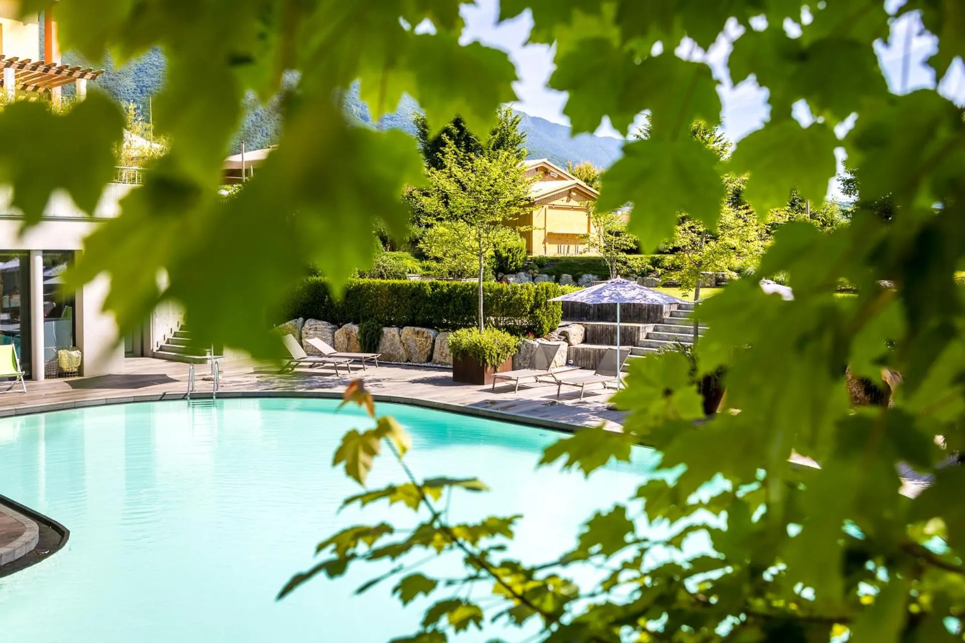 Pool view in Garden Relais