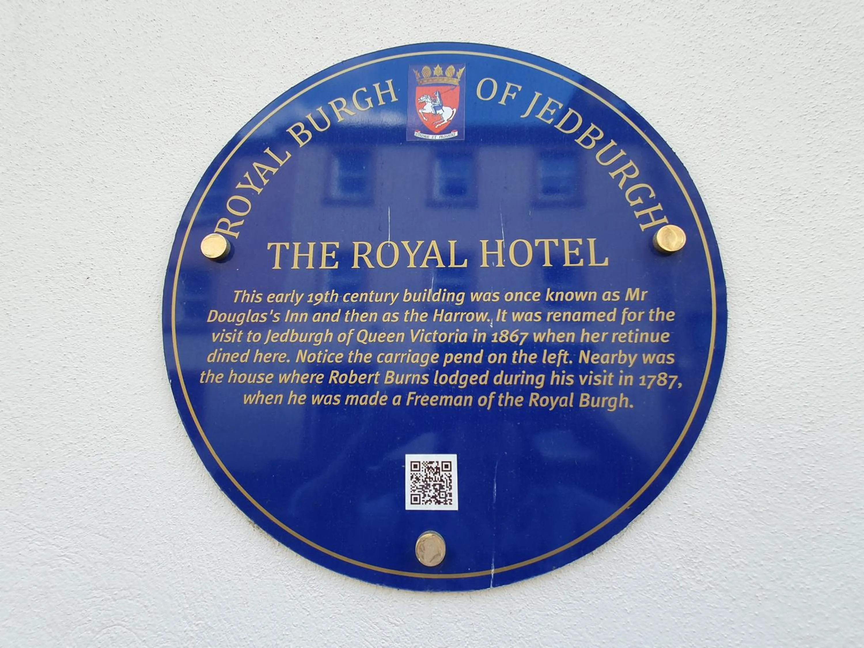 Logo/Certificate/Sign in The Royal Hotel