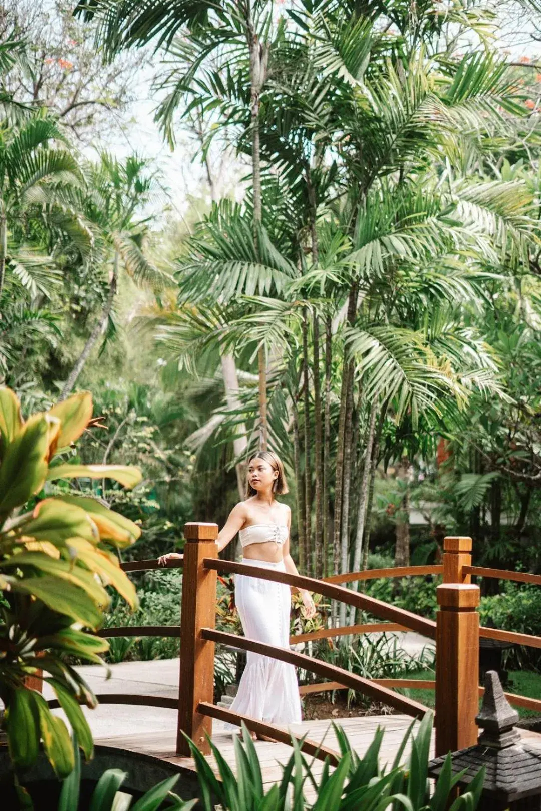 Garden view in Bali Garden Beach Resort Garden view in Bali Garden Beach Resort