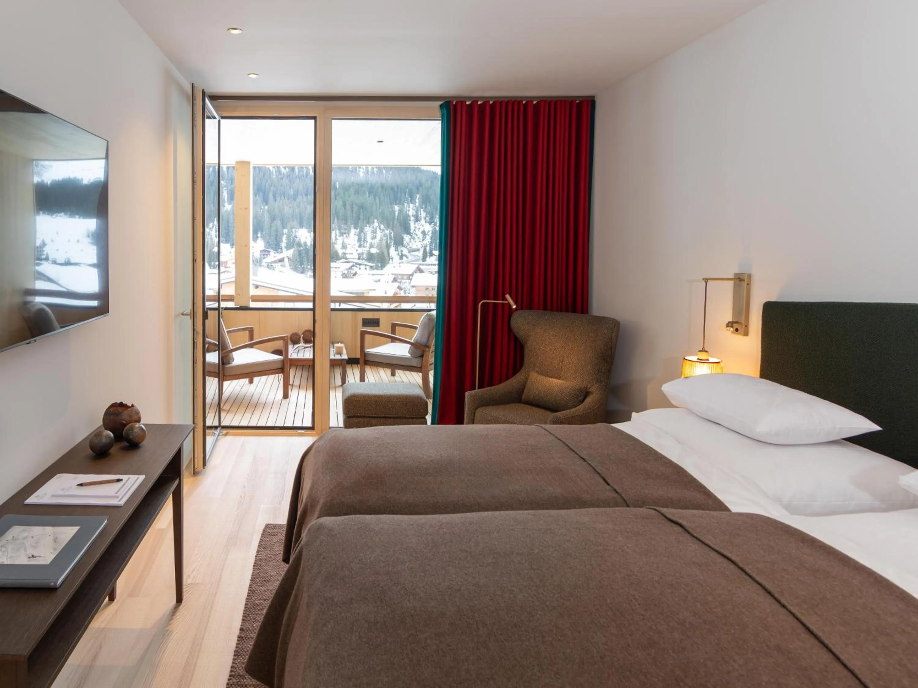 Bedroom, Bed in Hotel Schranz - Ski In & Ski Out